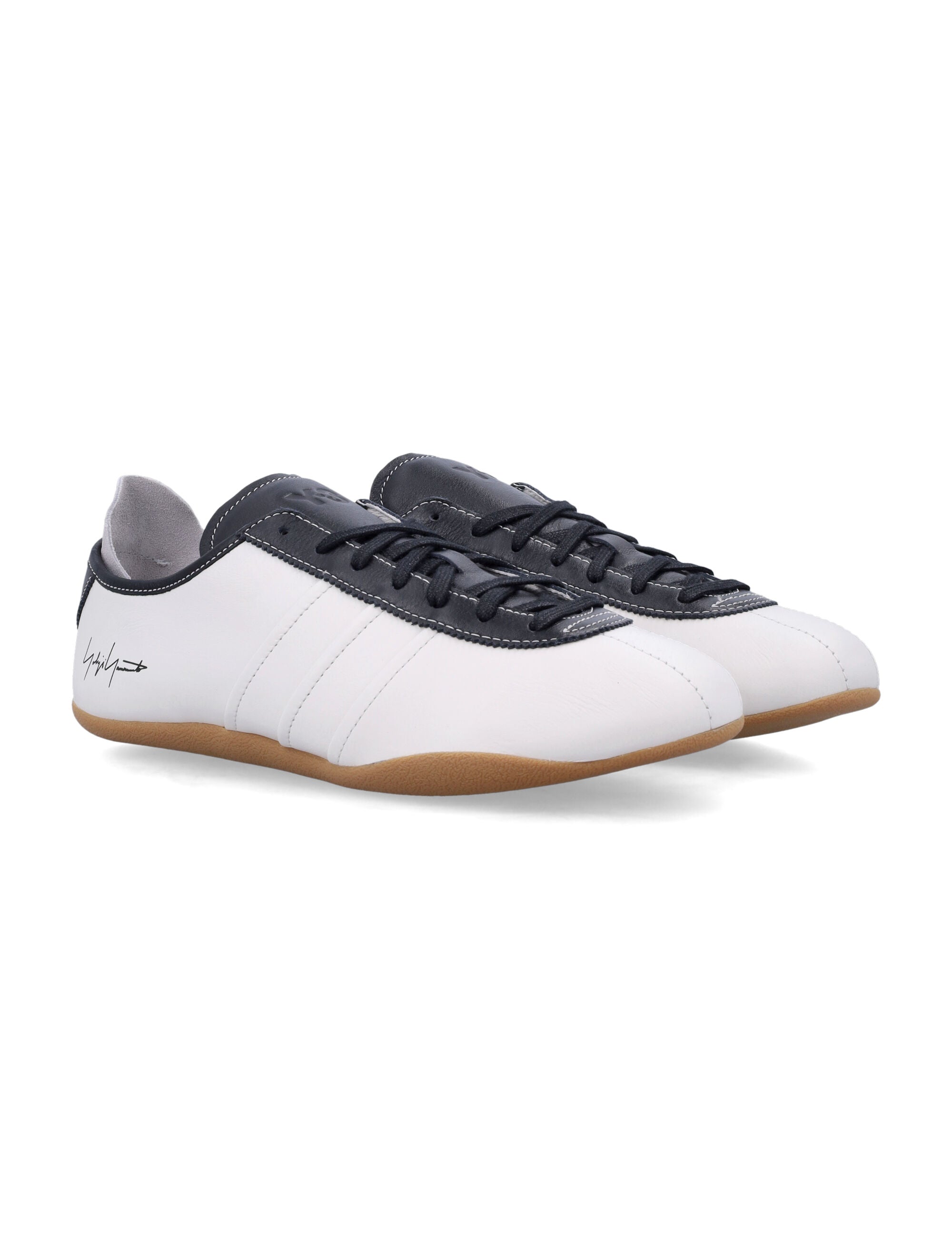 Tokyo White Black Leather Sole Sneaker