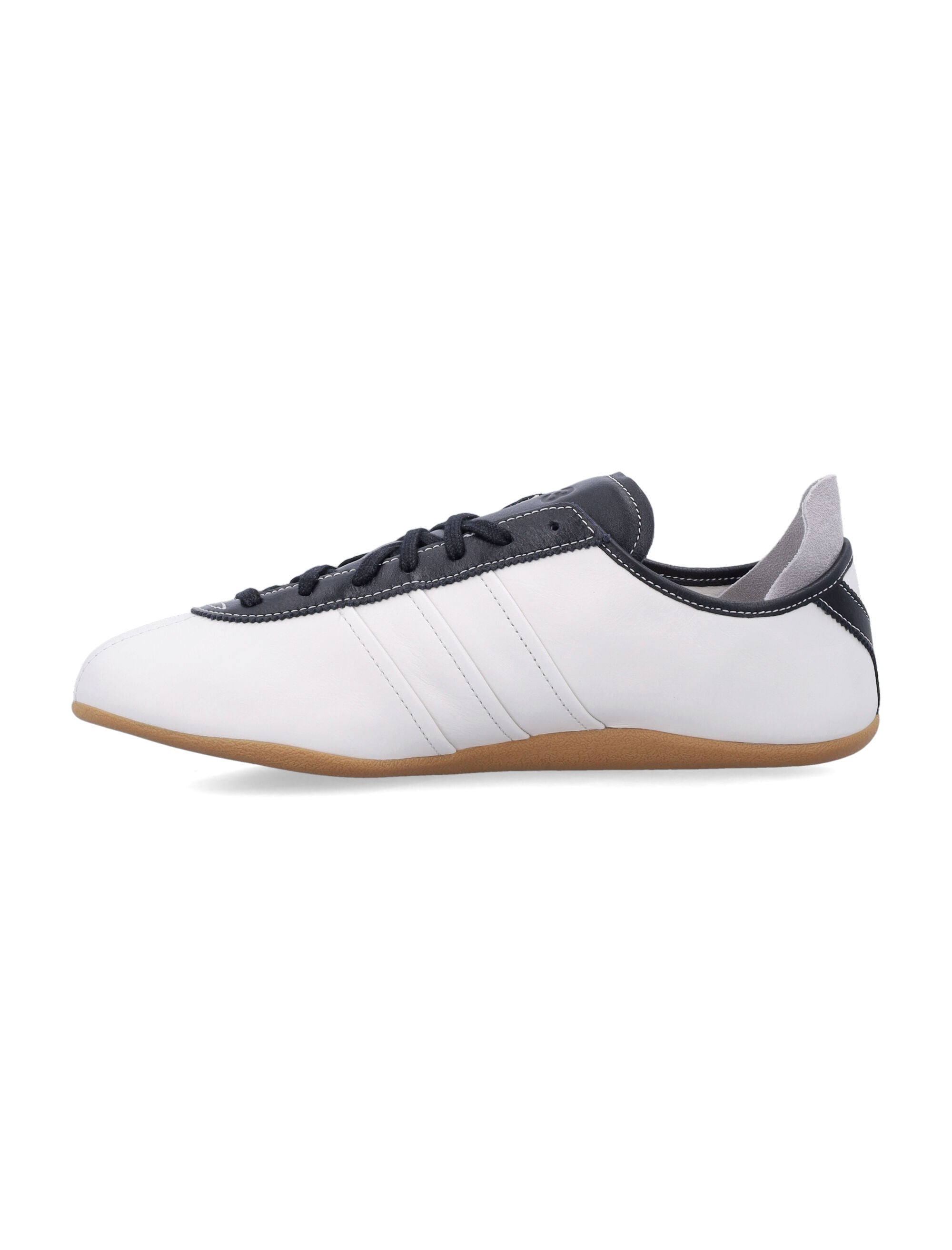 Tokyo White Black Leather Sole Sneaker