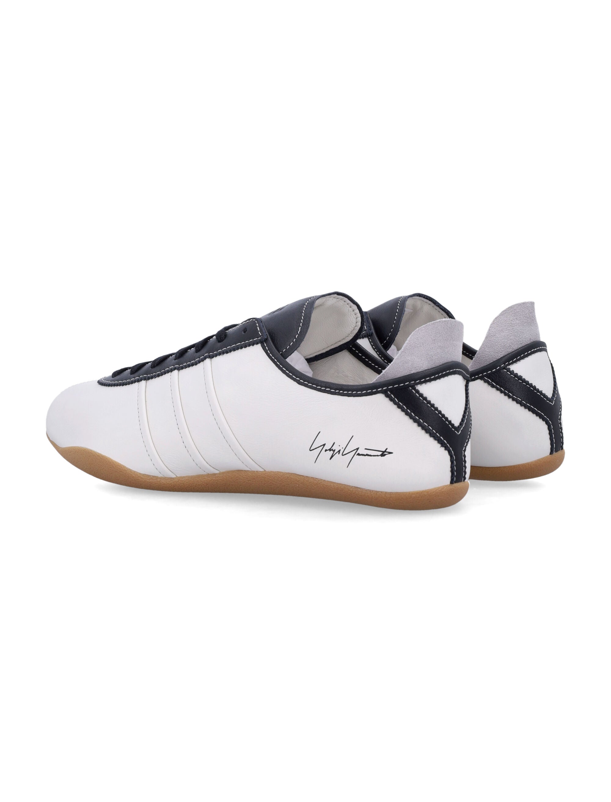 Tokyo White Black Leather Sole Sneaker