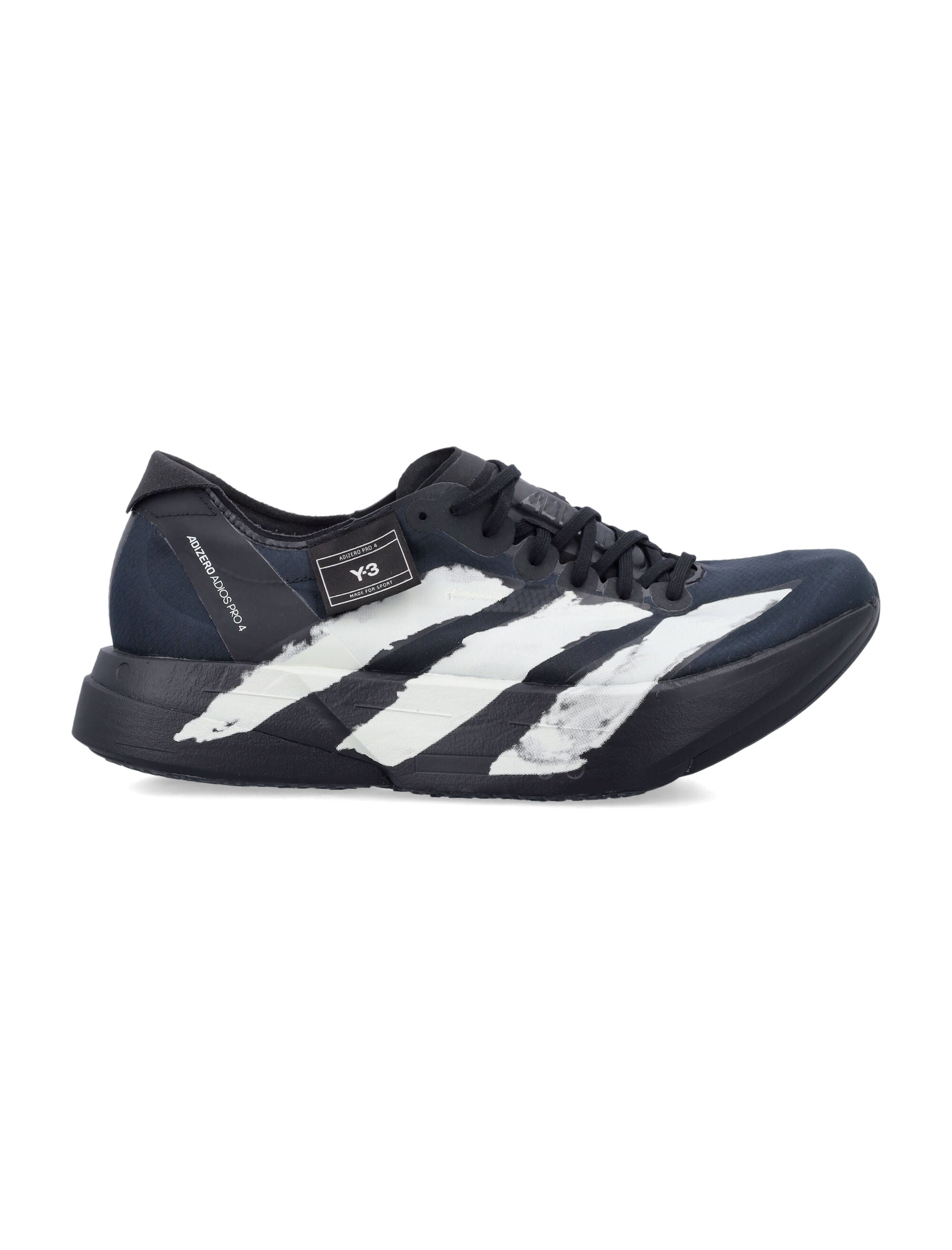 Adios Pro 4 Black Textile Synthetics Sole Sneaker