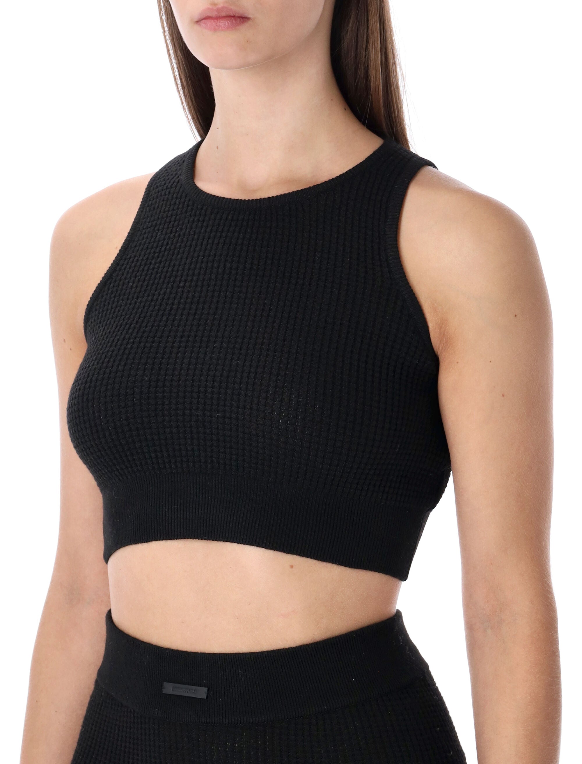 Essentials Fear of God Waffle sport tank black Vintage Polyester Top