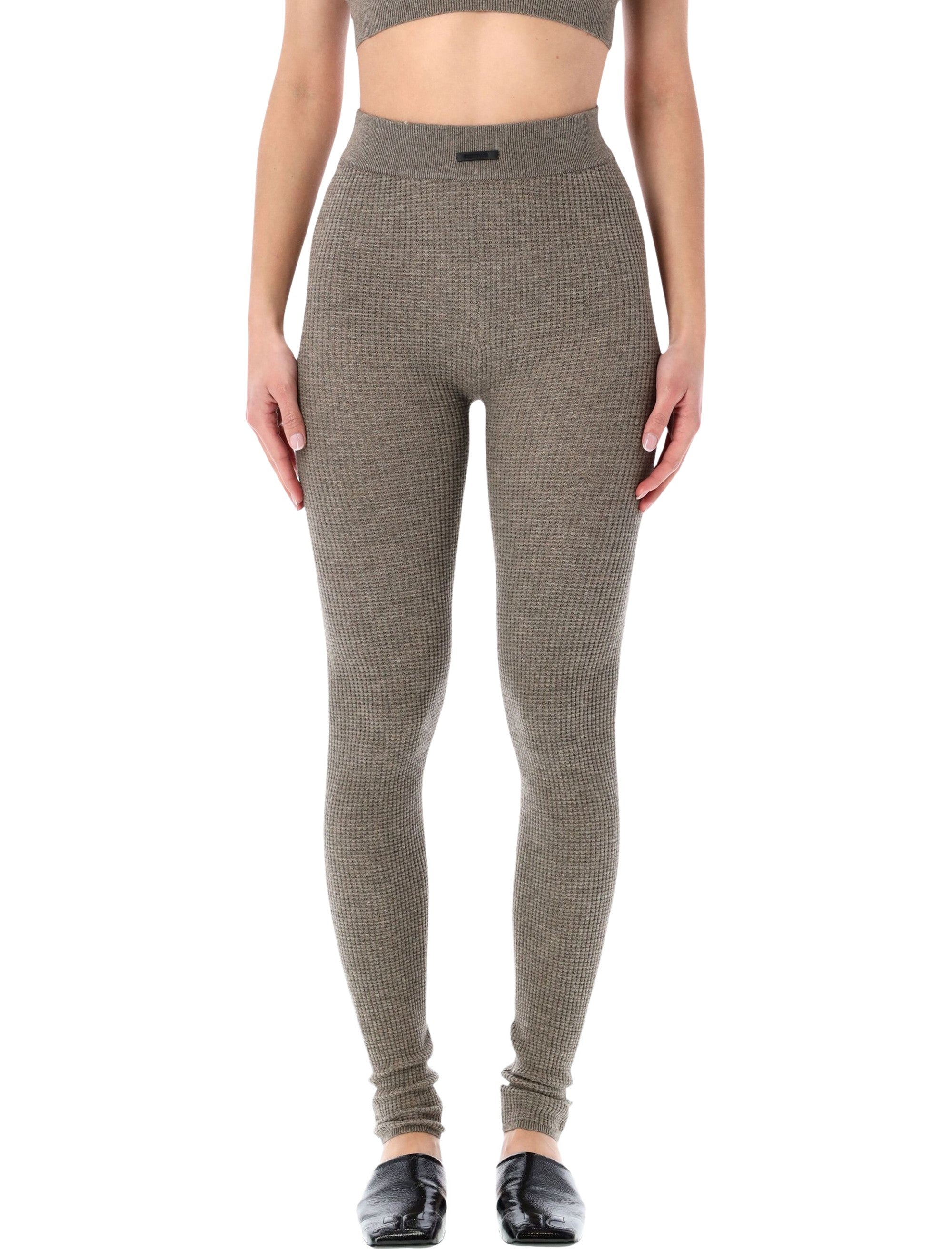 Essentials Fear of God Waffle leggings homestead heather-tone Heater Polyester