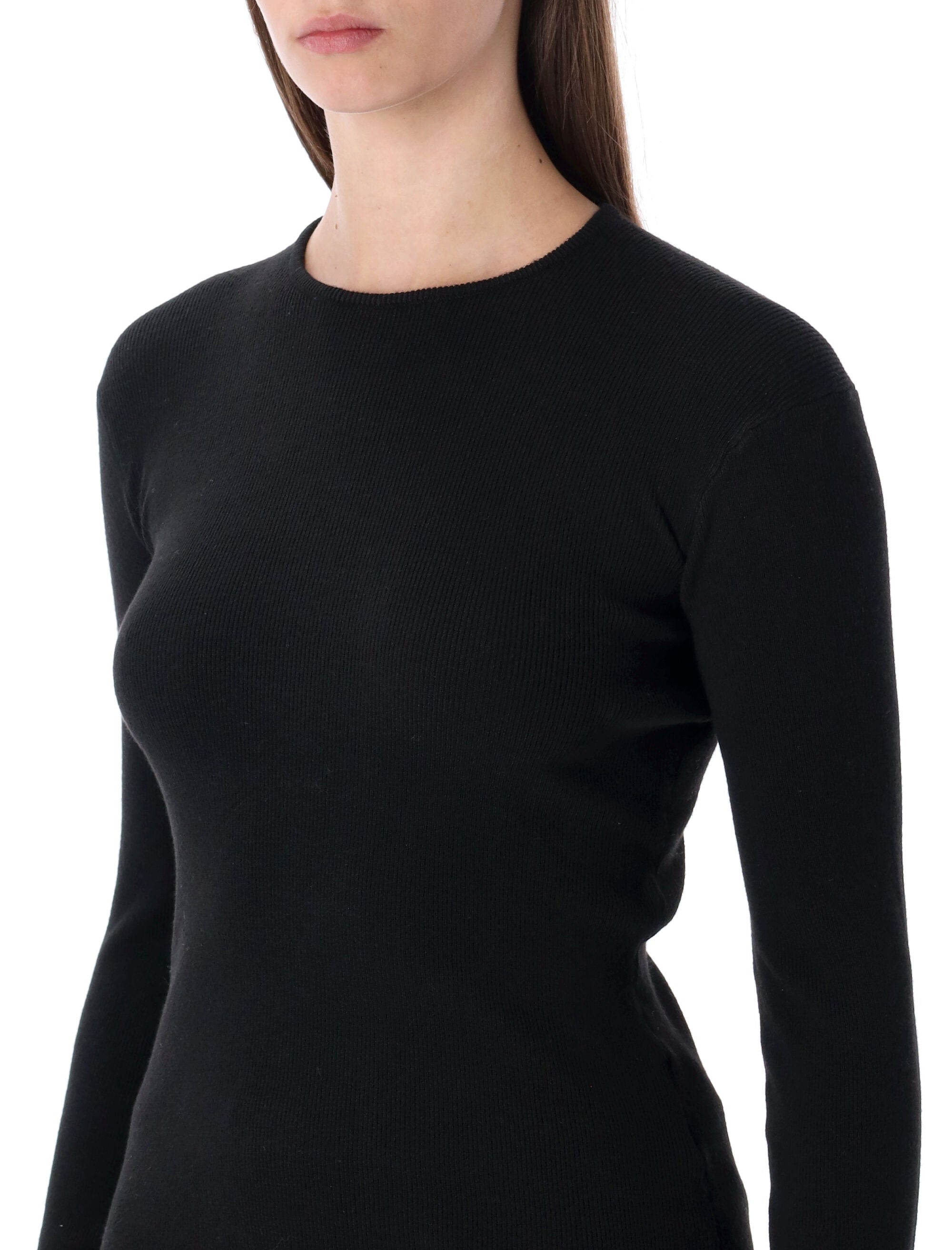 Essentials Fear of God rib long sleeve top Vintage Black Polyester