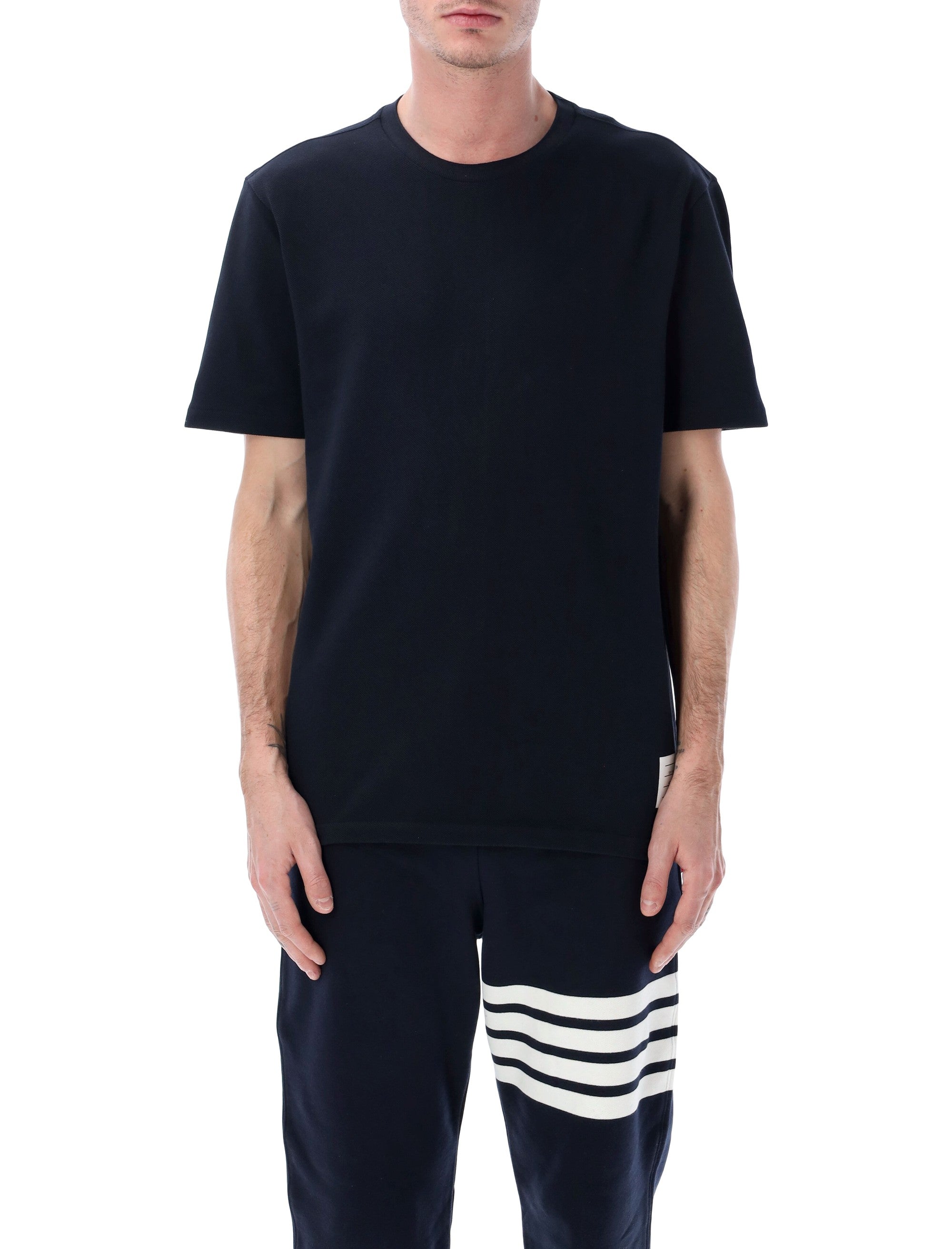 Thom Browne back stripe t-shirt Navy Cotton Tshirt