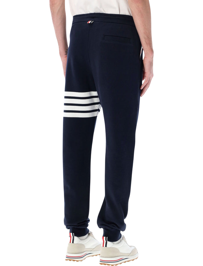 Thom Browne Fleece Sweatpants Navy Cotton Lining