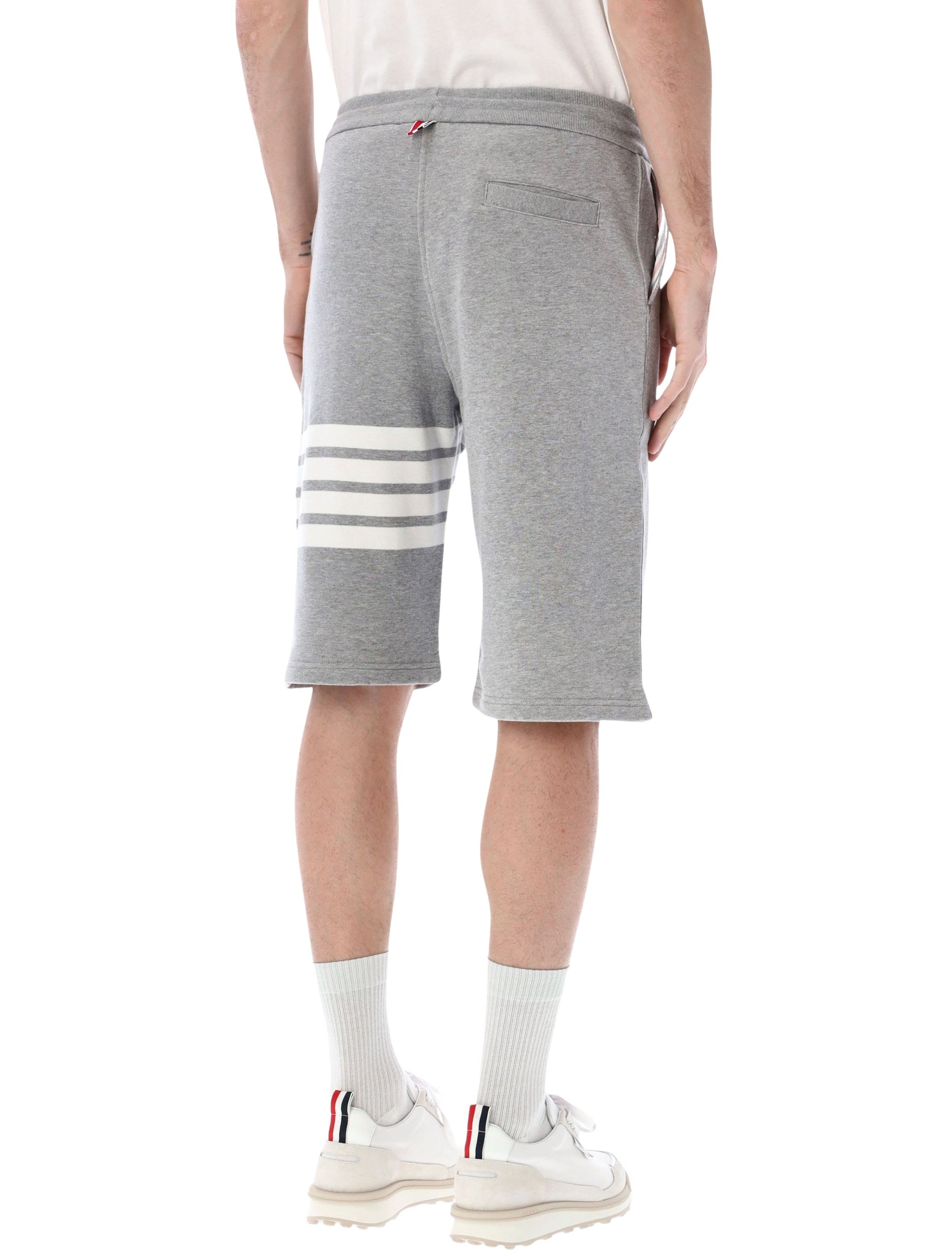 Thom Browne fleece sweatshorts Light Grey Cotton Lining Short