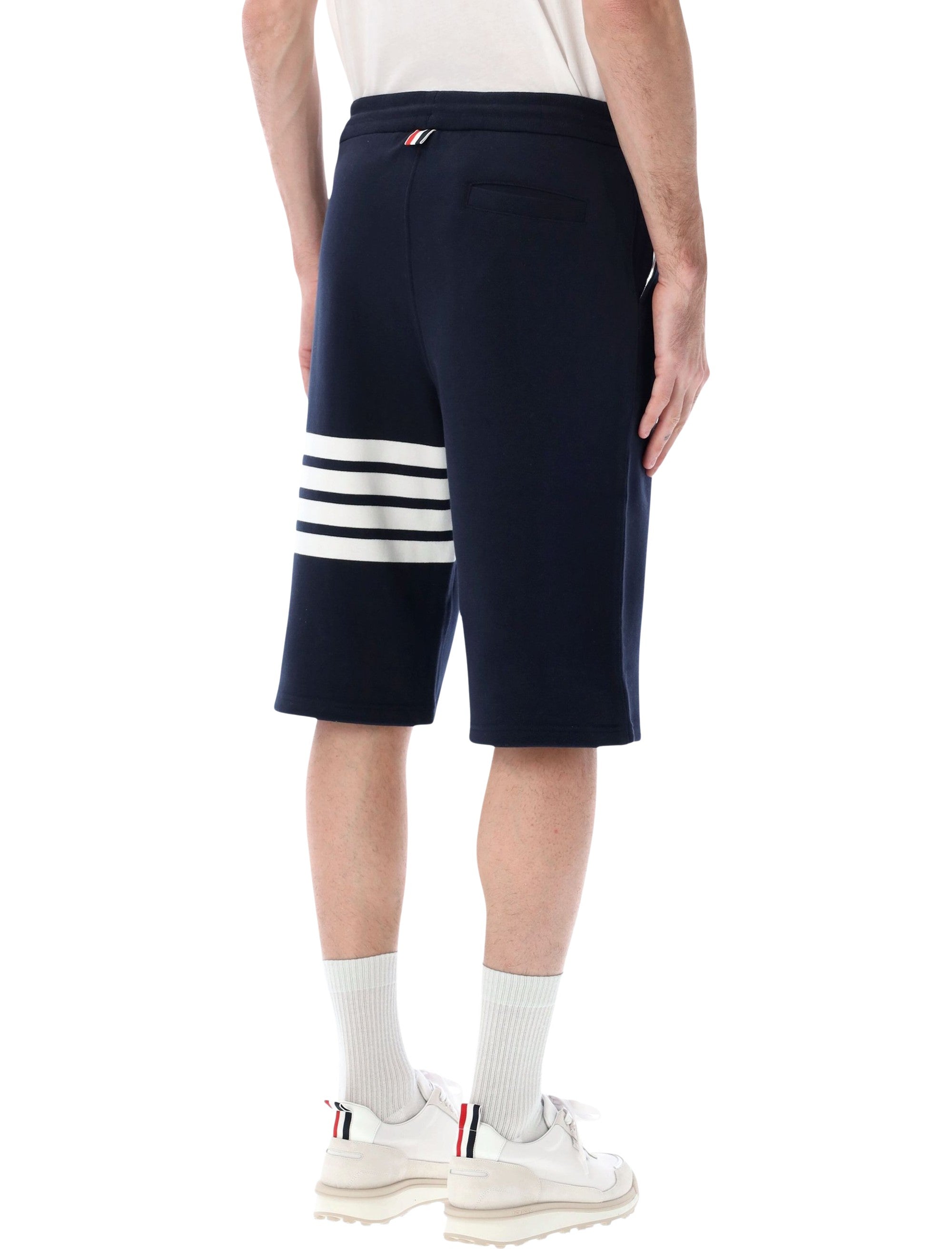 Thom Browne fleece sweatshorts Navy Cotton Lining Short