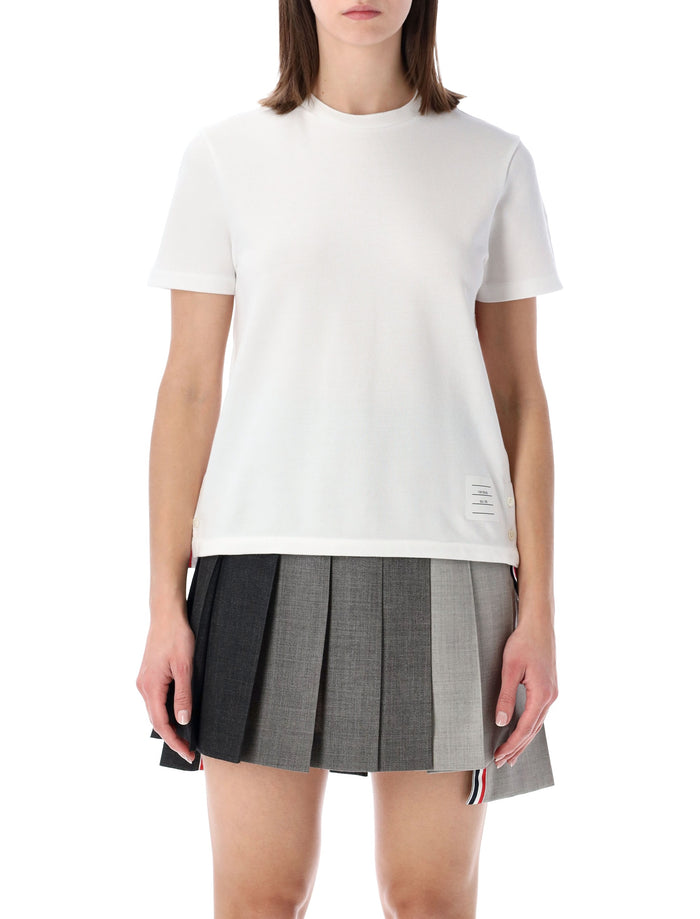 Thom Browne classic piqué t-shirt White Cotton Tshirt