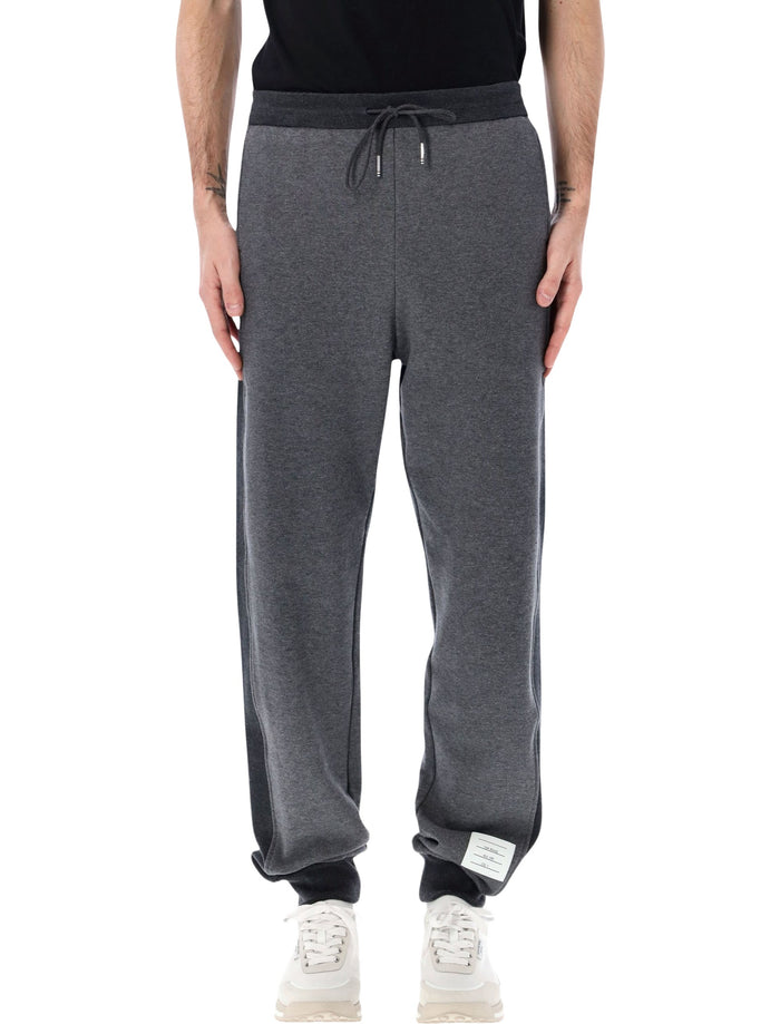 Thom Browne grey engineered 4-Bar sweatpants Dark Cotton Pant