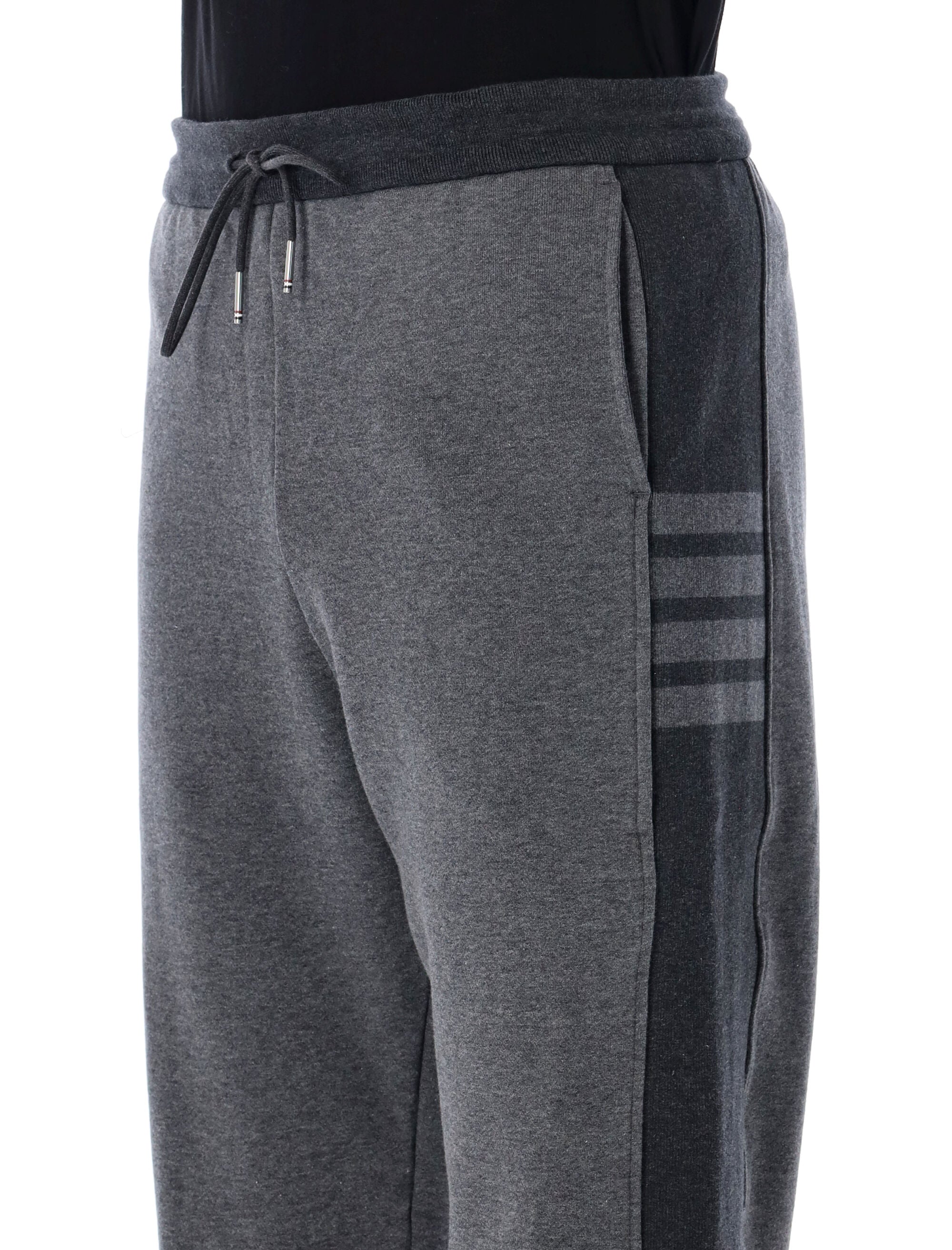 Thom Browne grey engineered 4-Bar sweatpants Dark Cotton Pant
