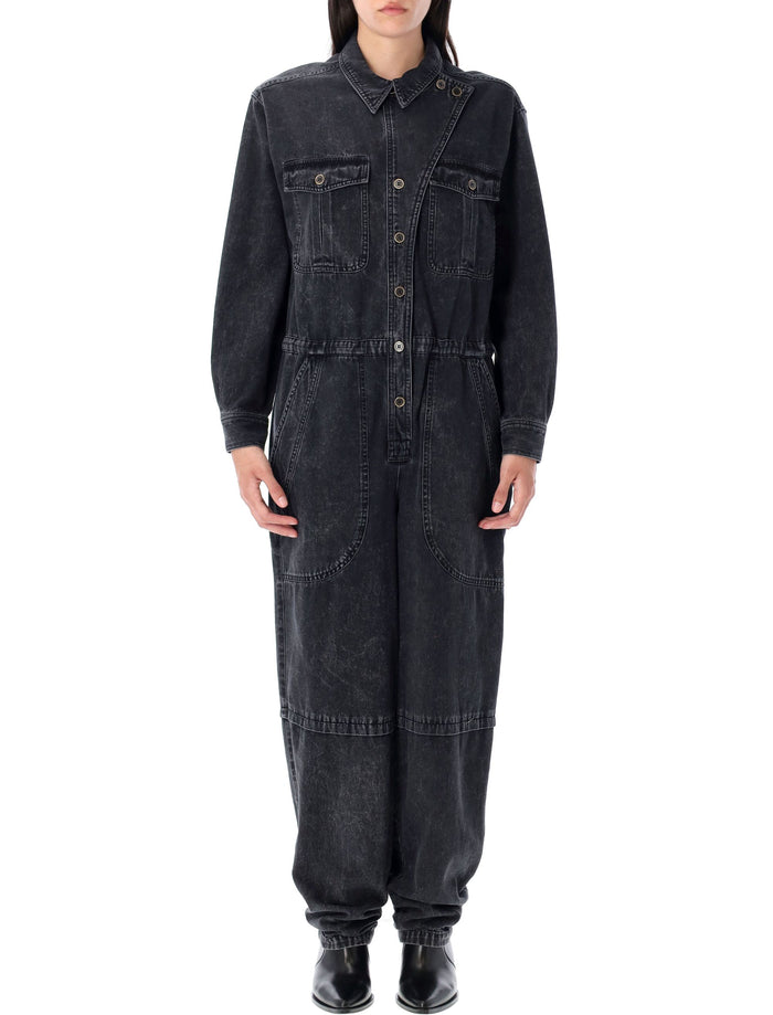 Nadia jumpsuit Vintage Black Cotton