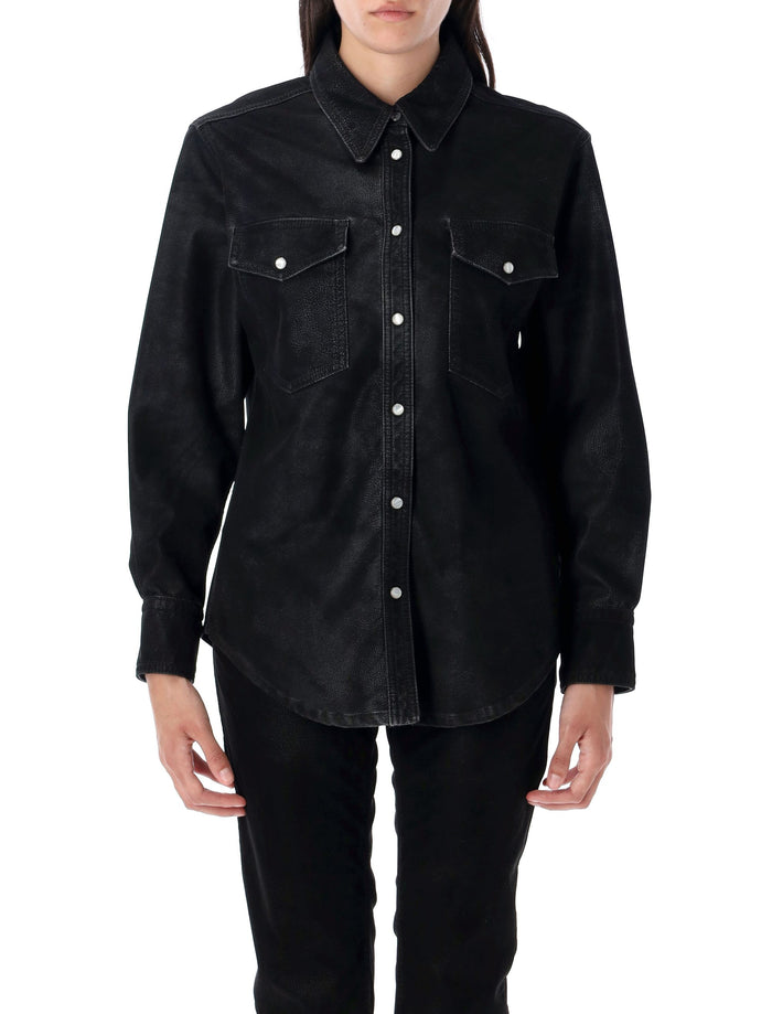Karima shirt Black Polyurethane