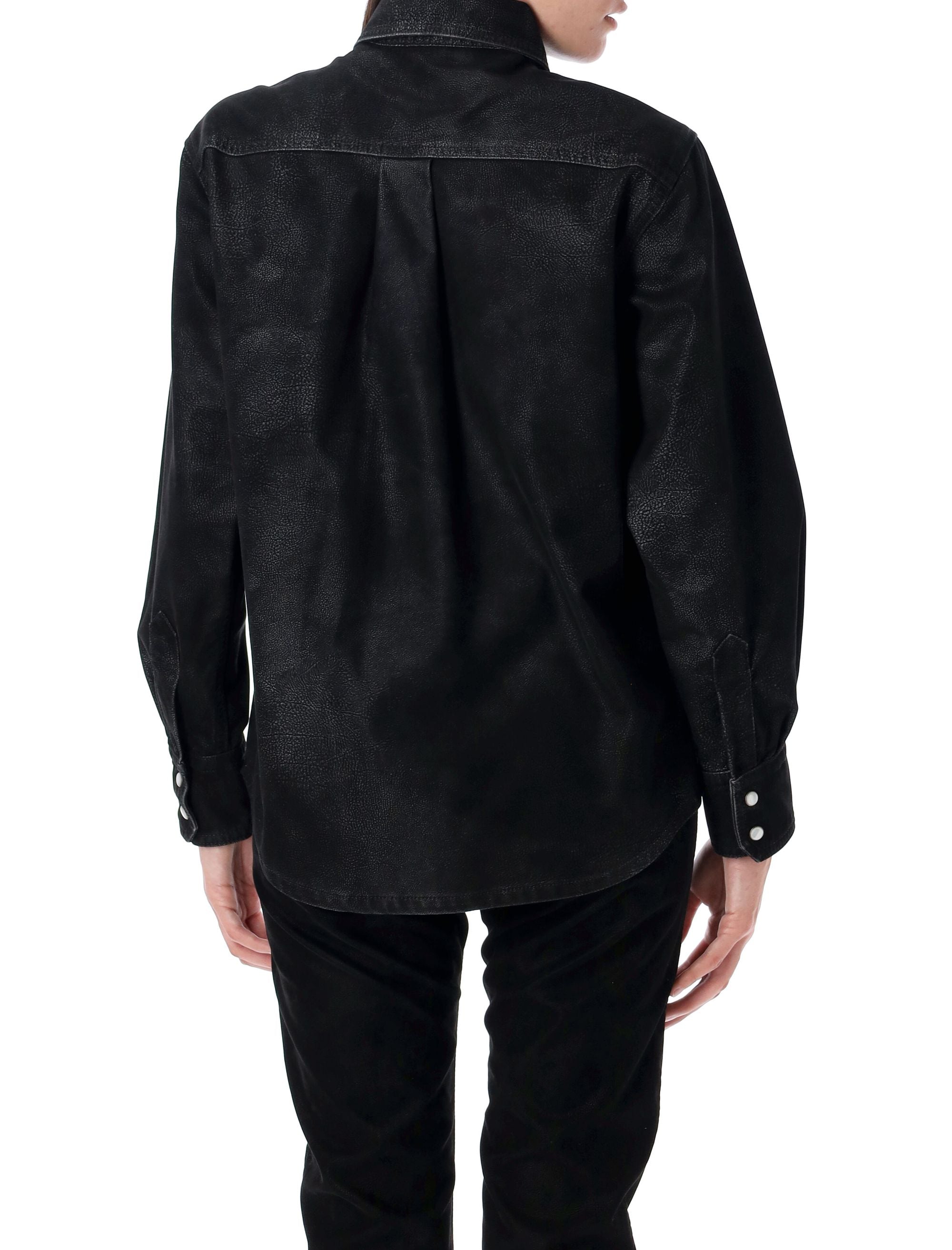 Karima shirt Black Polyurethane