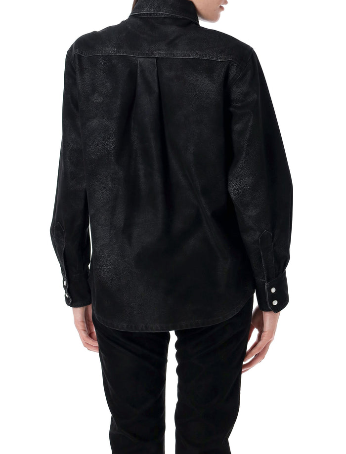 Karima shirt Black Polyurethane