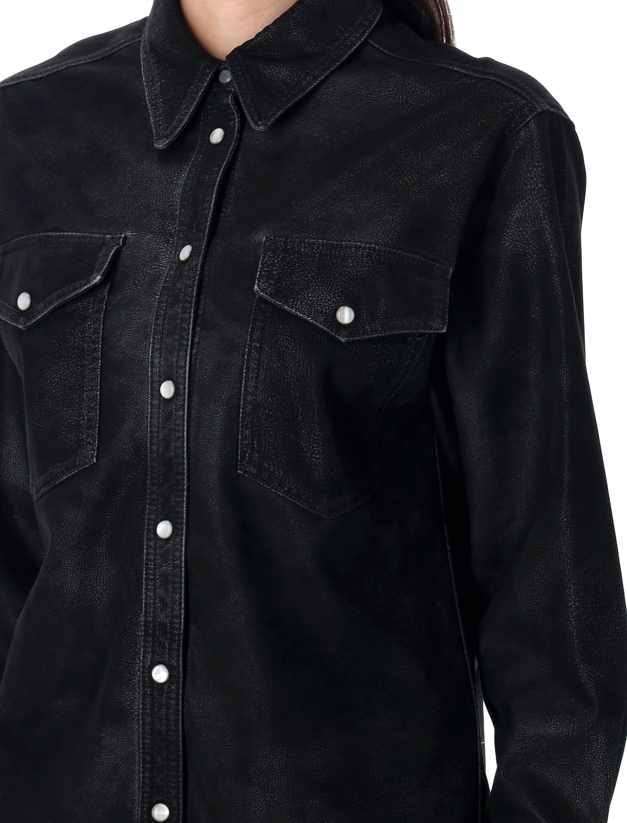 Karima shirt Black Polyurethane