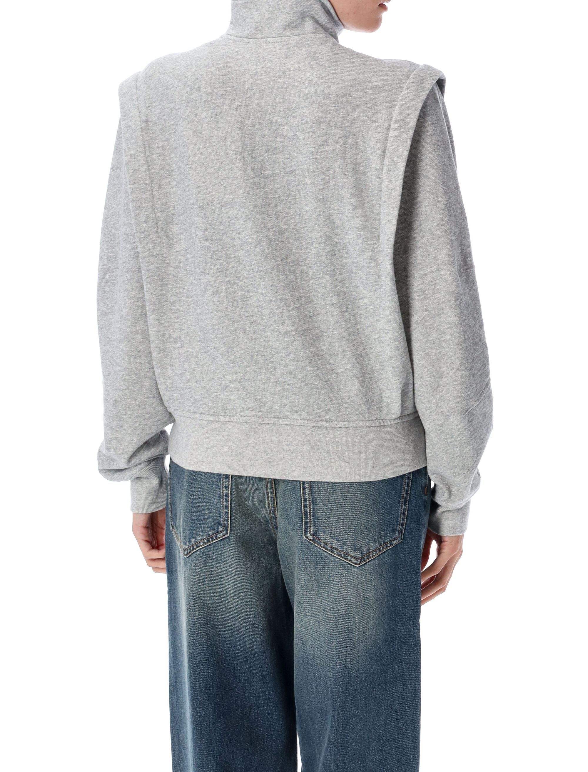 Madilia sweatshirt Grey Ice Blue Cotton