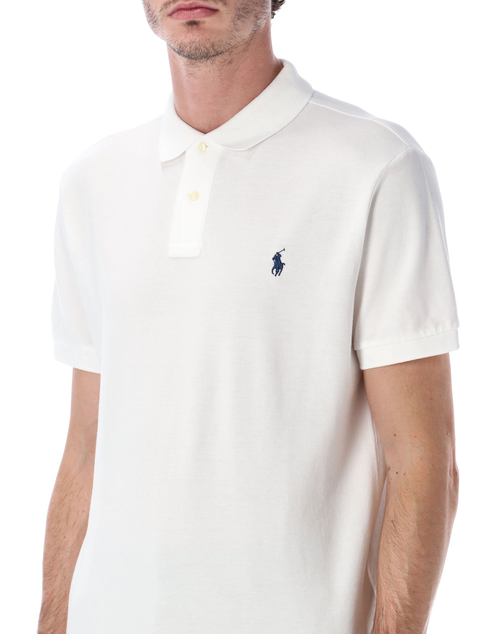Polo Ralph Lauren slim-fit cotton piqué shirt White Tshirt