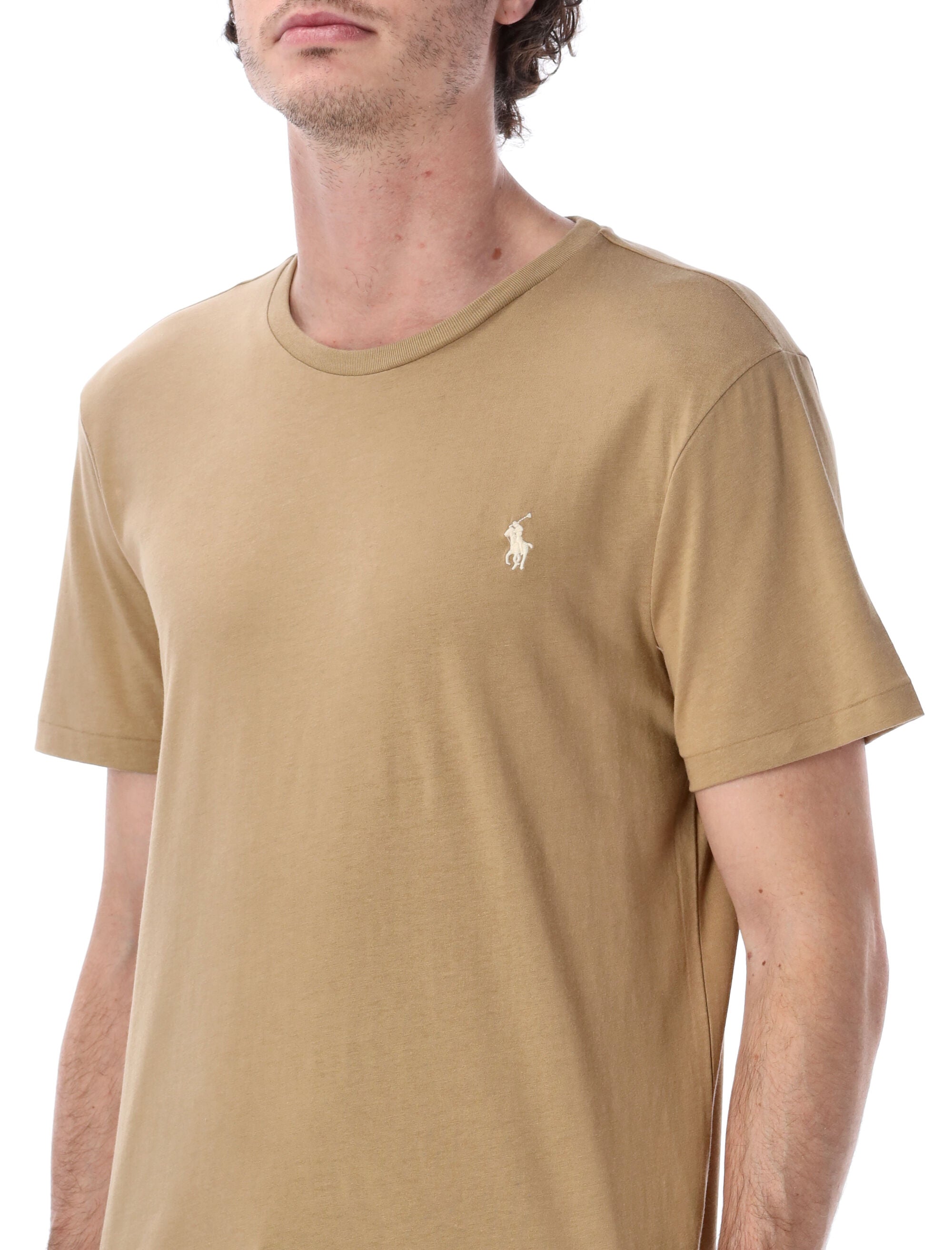 Polo Ralph Lauren slim fit cotton jersey t-shirt Cafe Tan