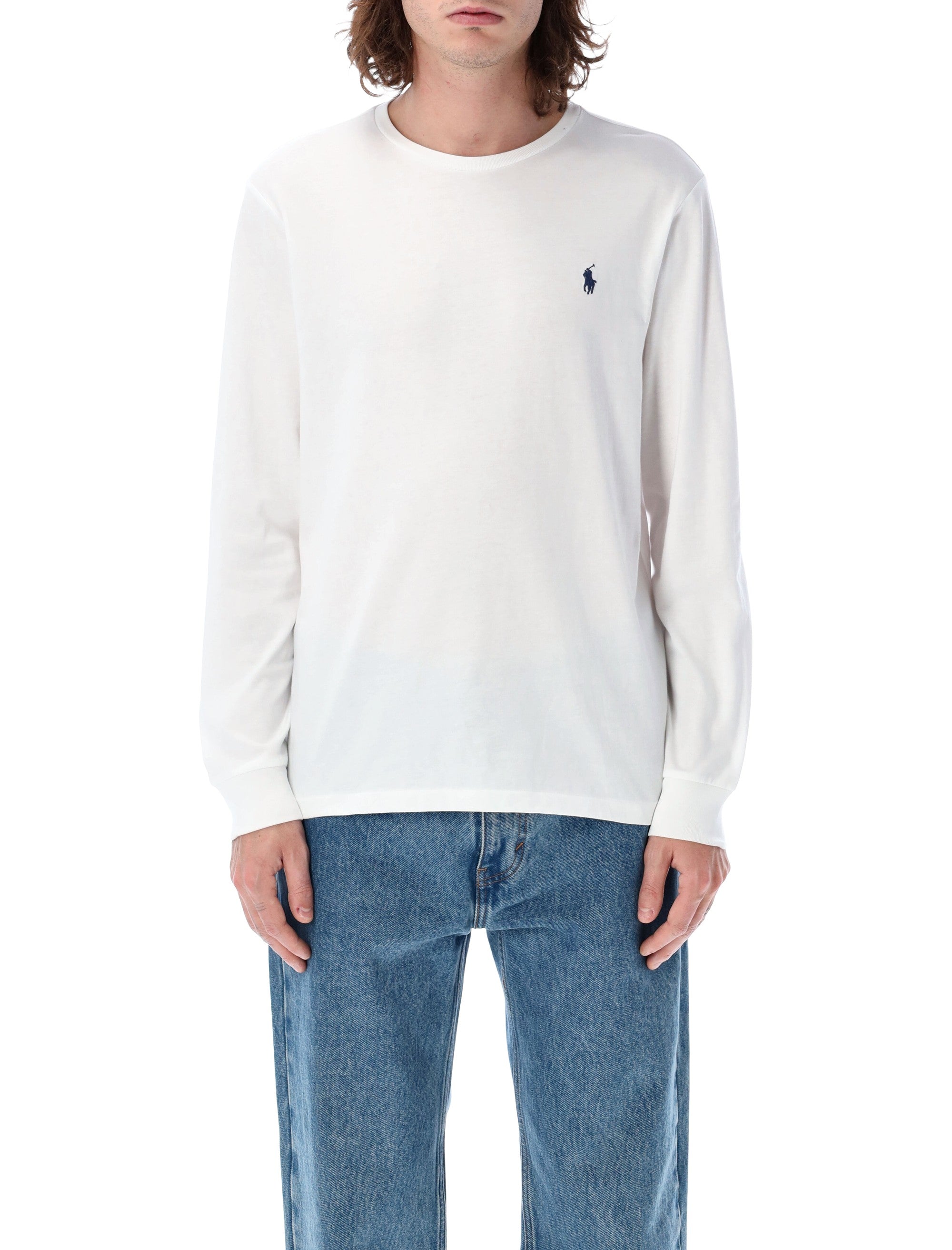 Polo Ralph Lauren classic long-sleeve t-shirt White Cotton Tshirt