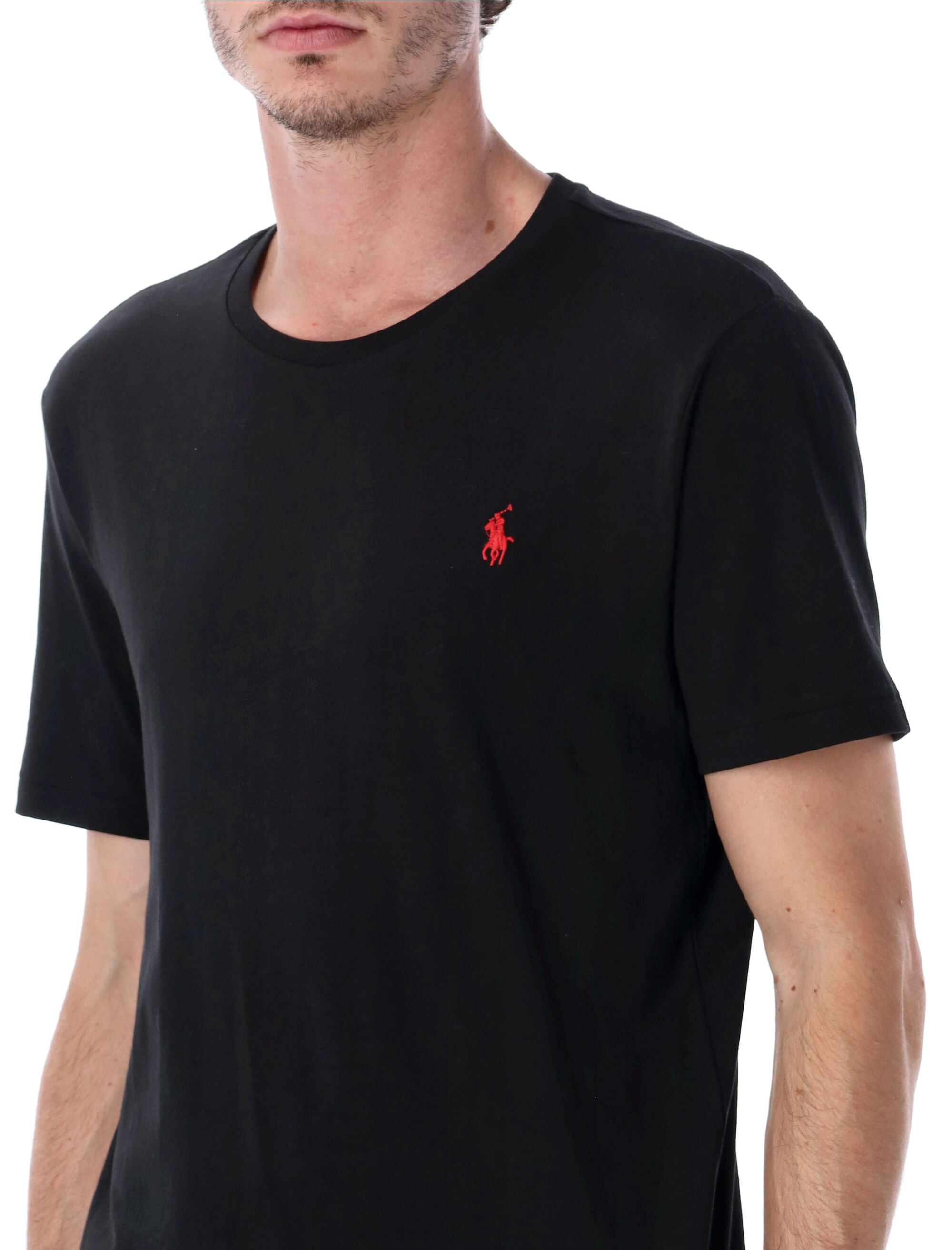 Polo Ralph Lauren cotton jersey t-shirt custom slim-fit Black Tshirt