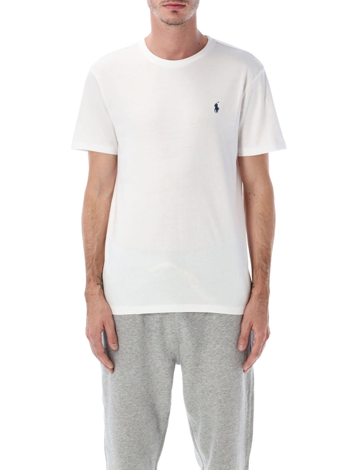 Polo Ralph Lauren Cotton Jersey T-Shirt Custom Slim-Fit White Tshirt