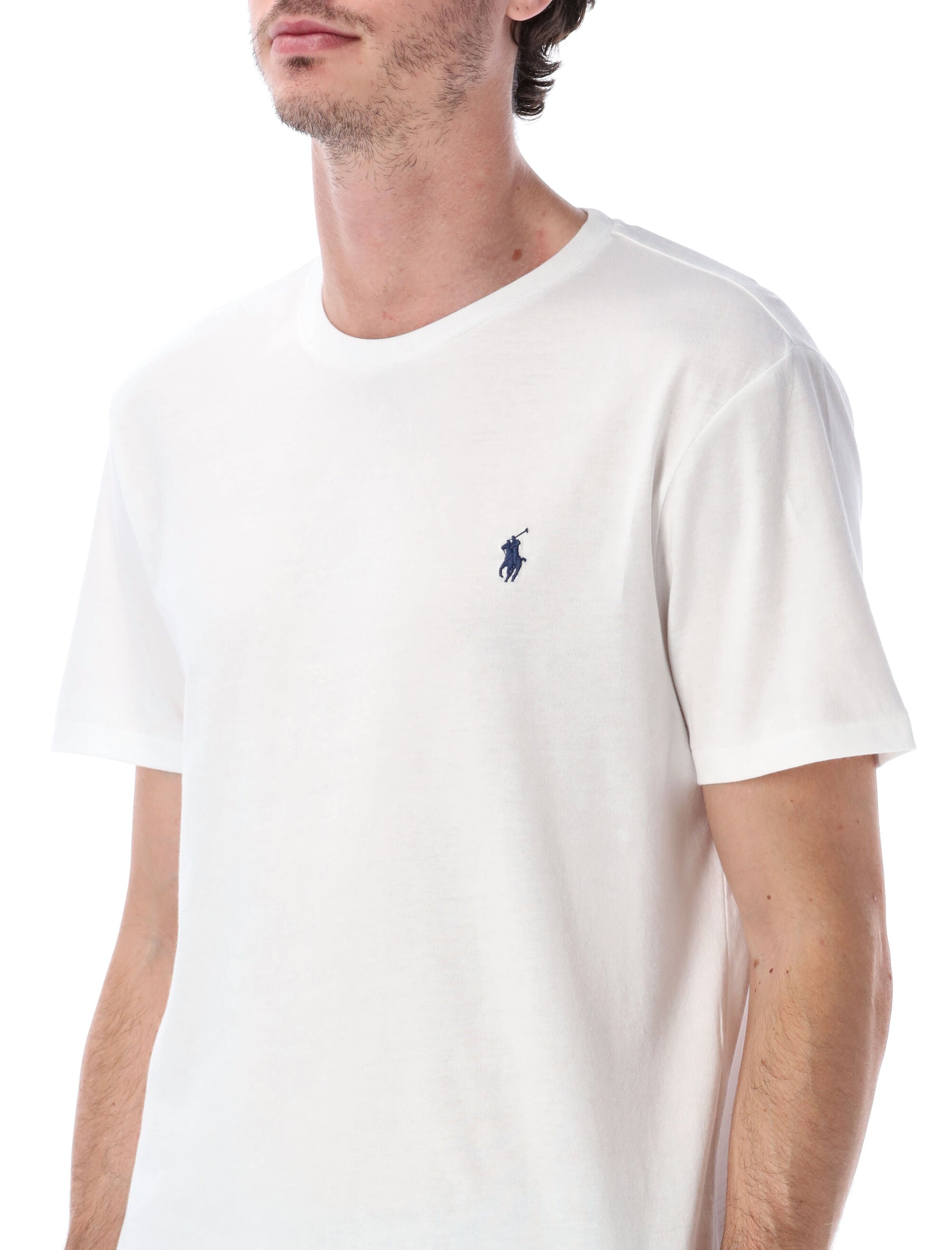 Polo Ralph Lauren cotton jersey t-shirt custom slim-fit White Tshirt