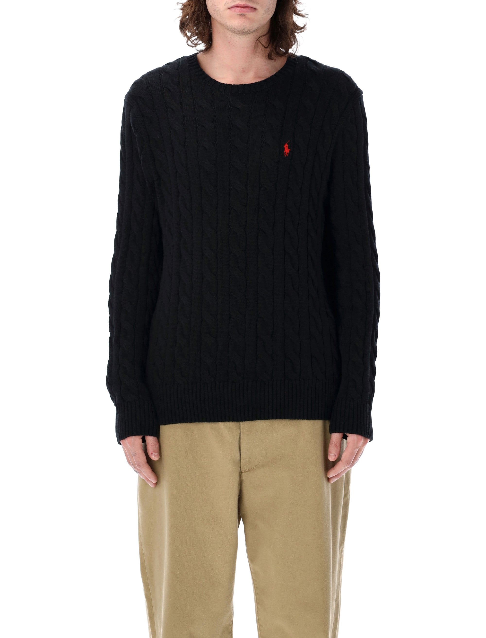 Polo Ralph Lauren cotton cable-knit sweater Black