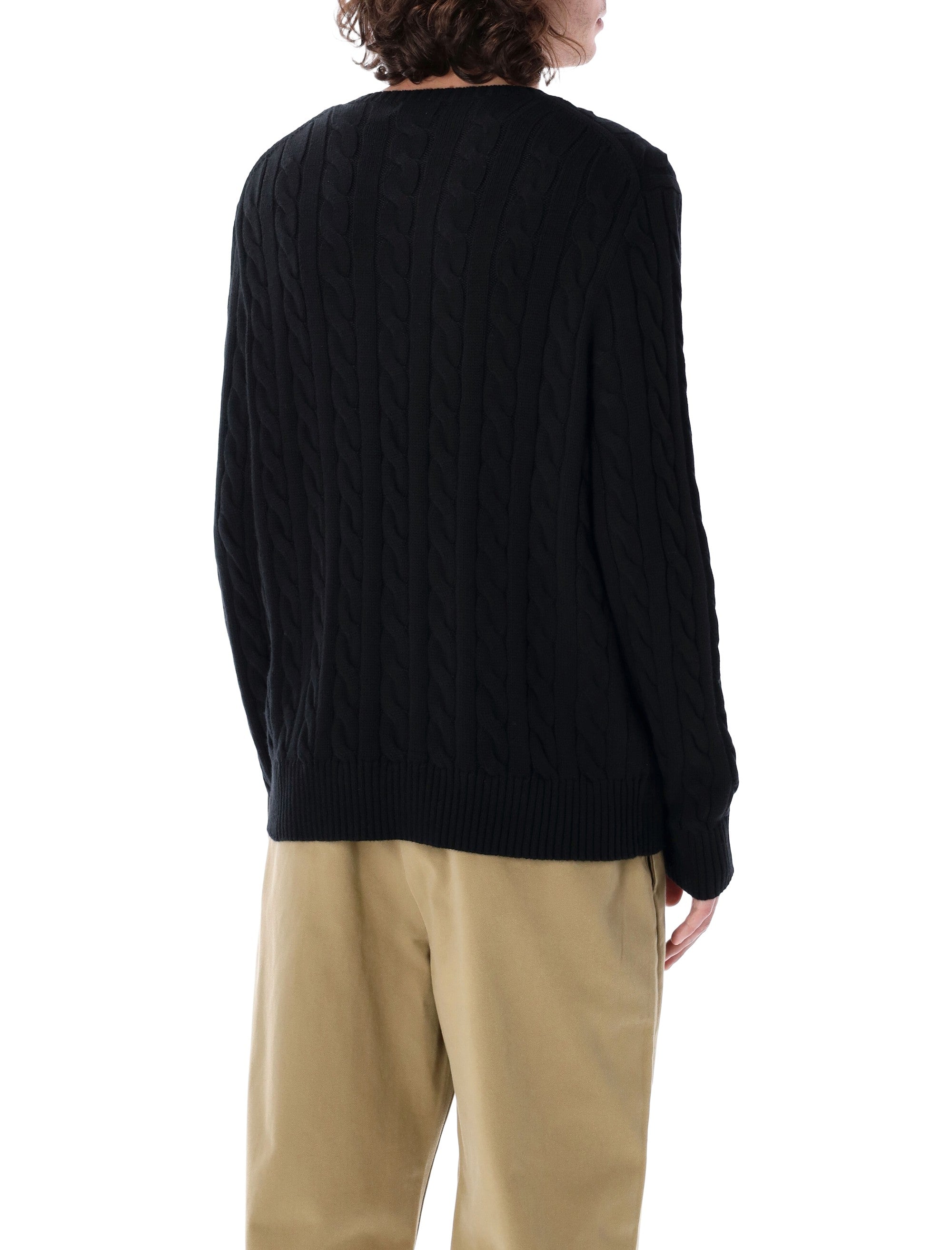 Polo Ralph Lauren cotton cable-knit sweater Black
