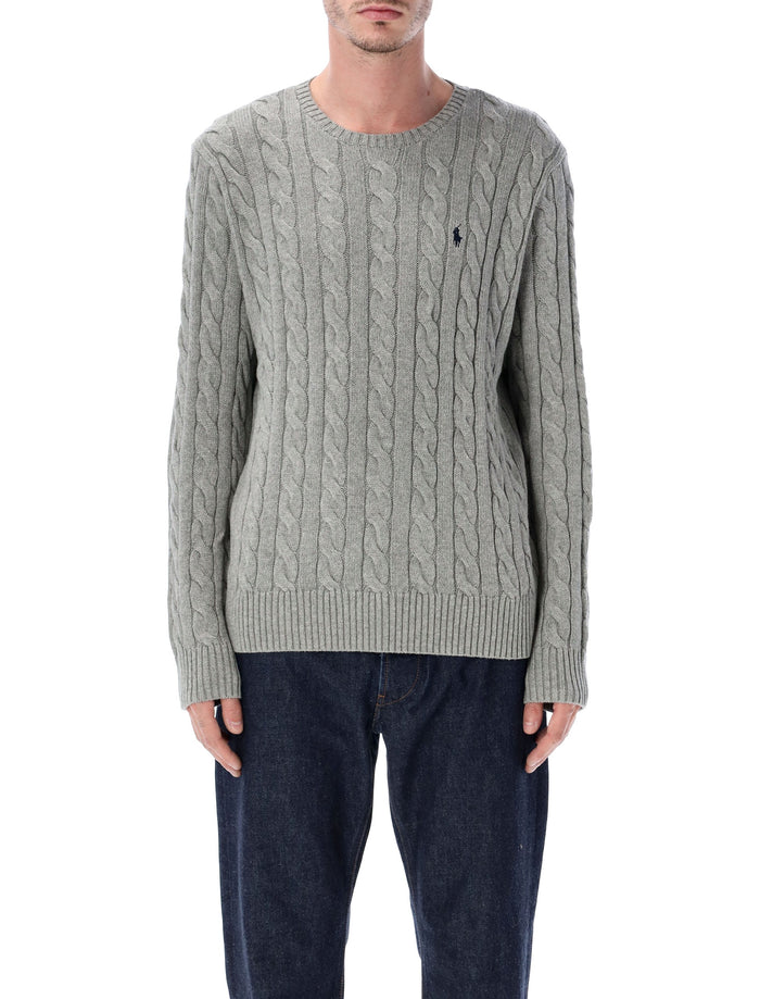 Polo Ralph Lauren cotton cable-knit sweater Grey Heather