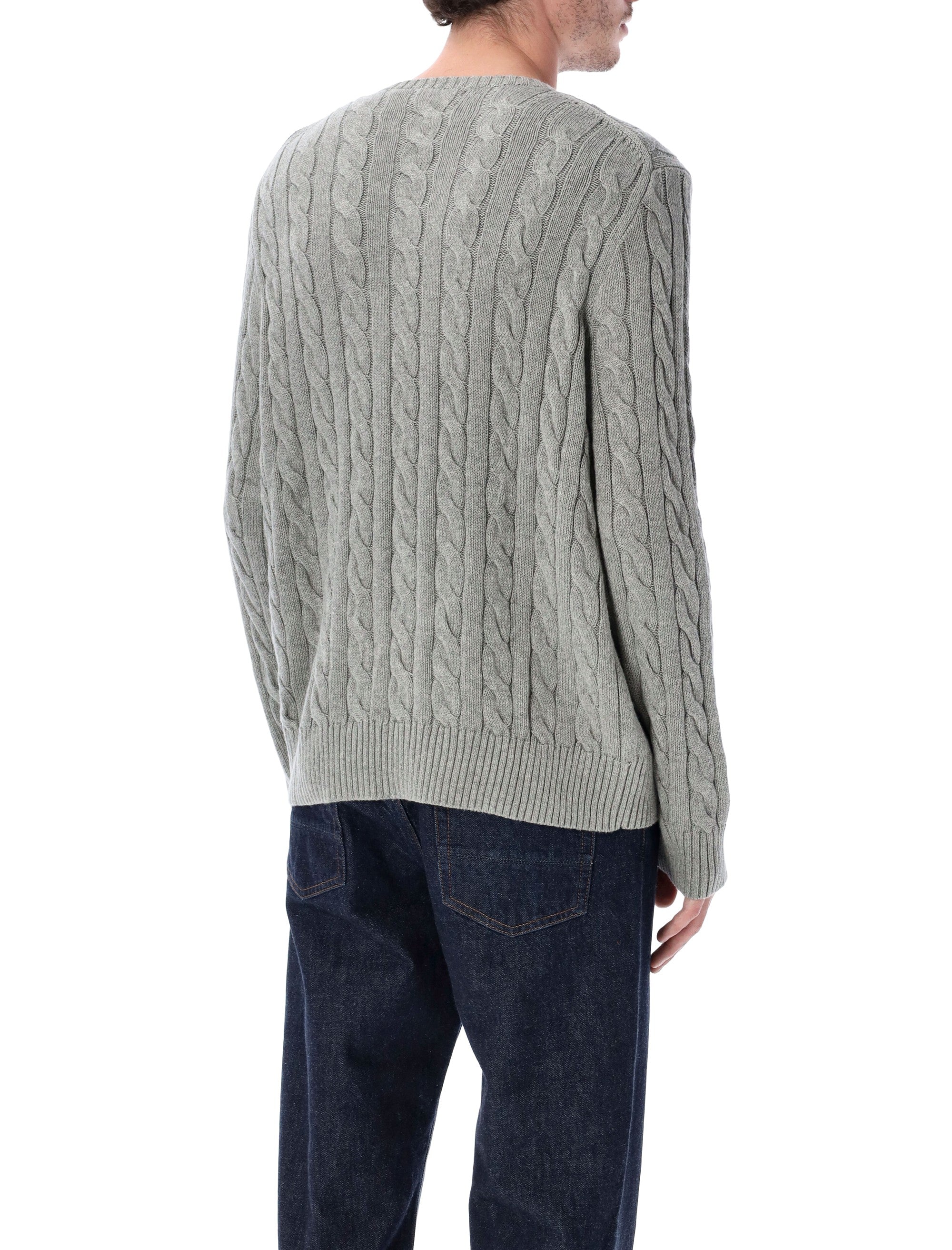 Polo Ralph Lauren cotton cable-knit sweater Grey Heather