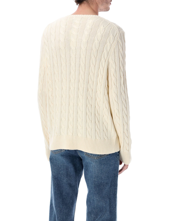 Polo Ralph Lauren cotton cable-knit sweater Andover Cream