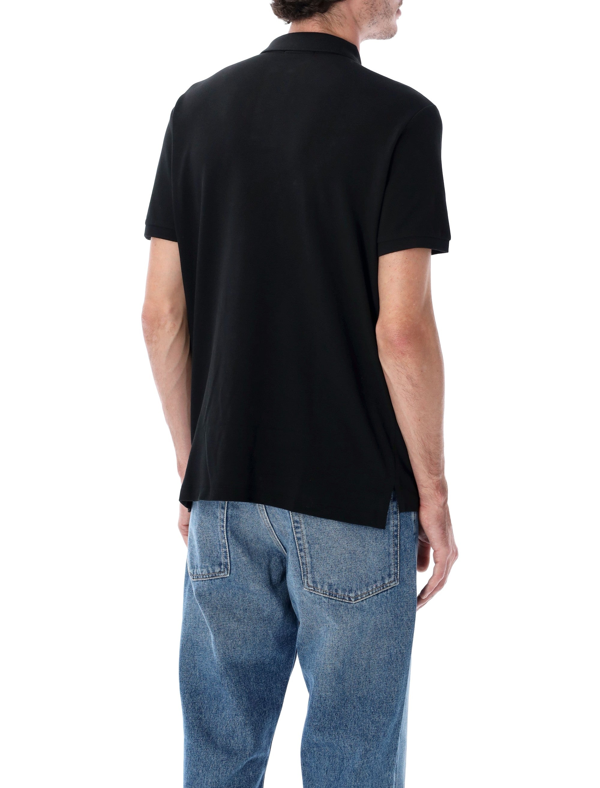 Polo Ralph Lauren slim-fit cotton piqué shirt Black Tshirt
