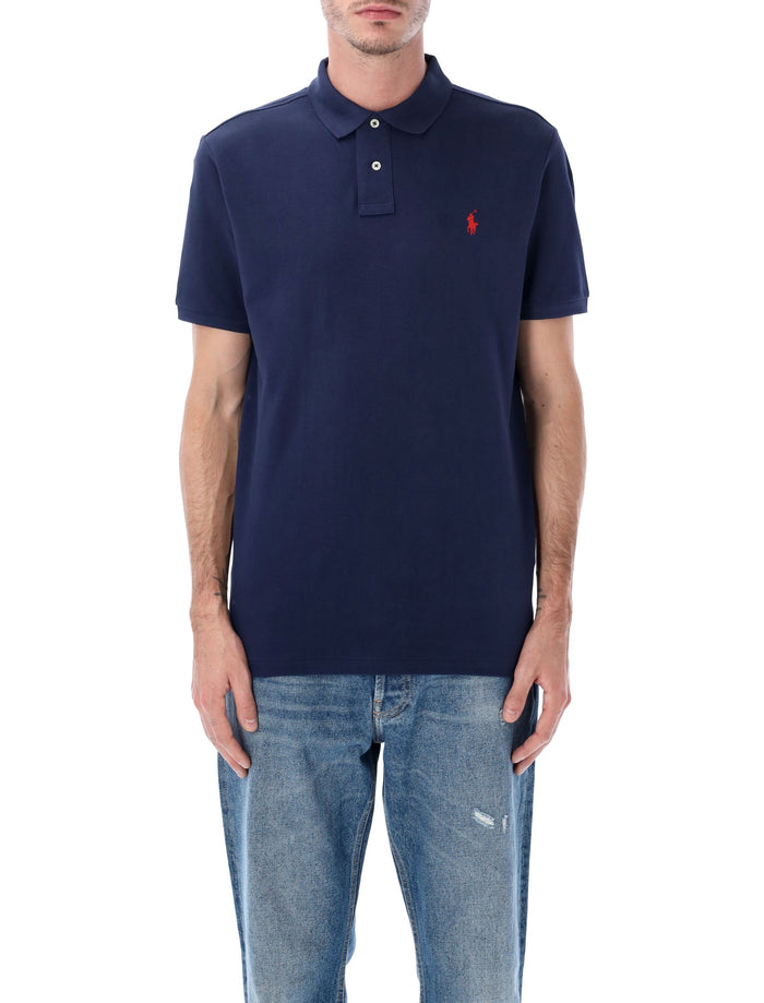 Polo Ralph Lauren slim-fit cotton piqué shirt Cruise Navy Tshirt