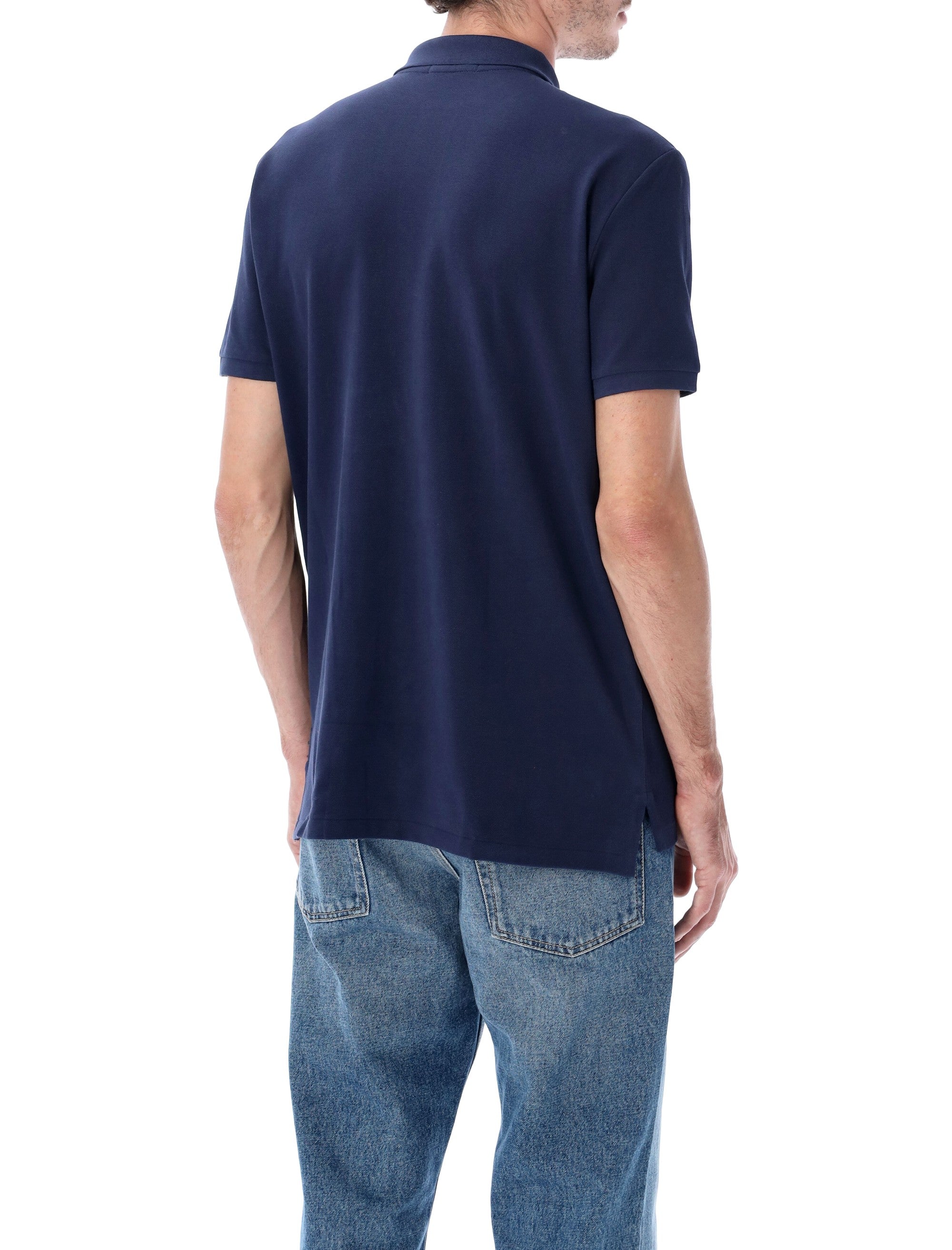 Polo Ralph Lauren slim-fit cotton piqué shirt Cruise Navy Tshirt