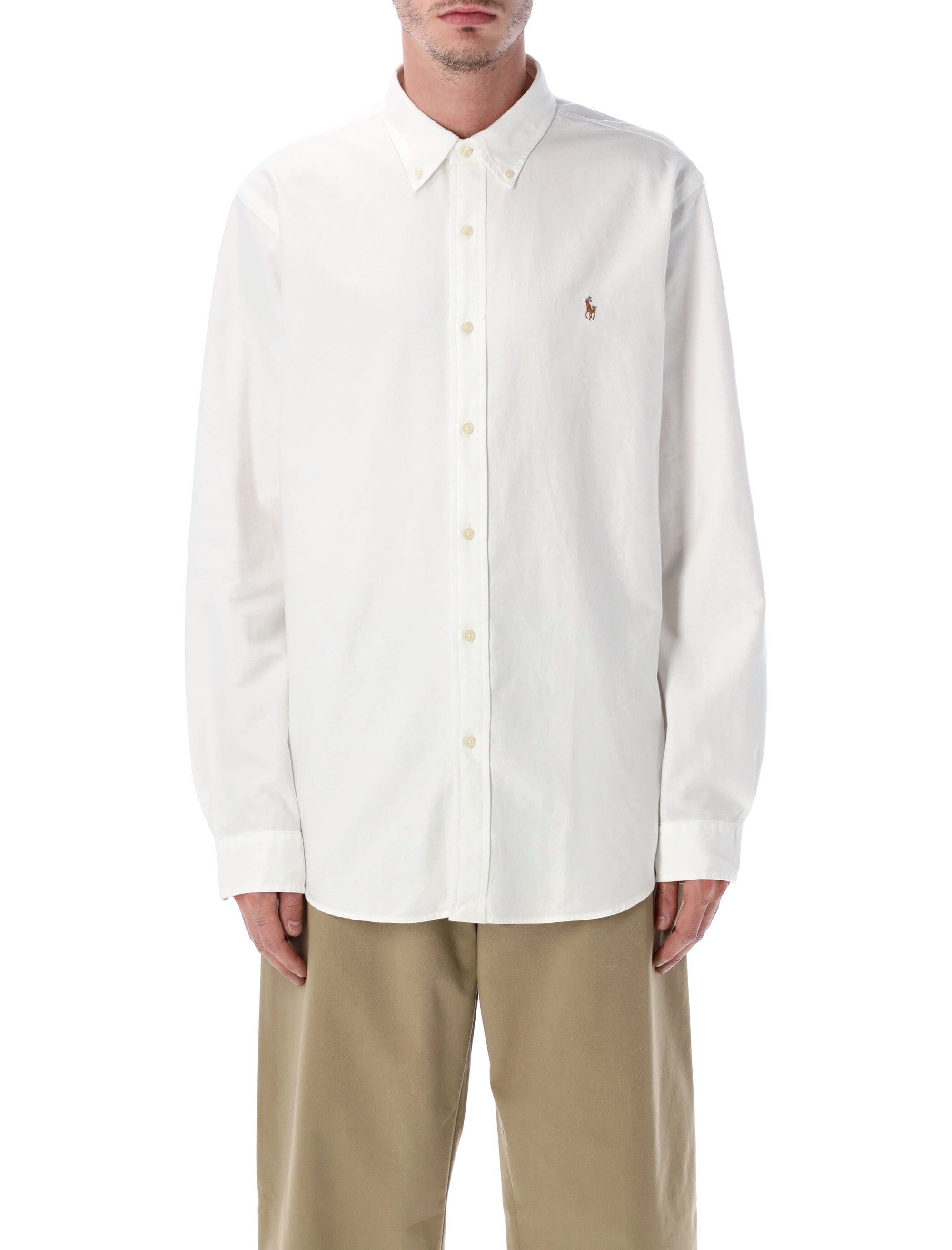Polo Ralph Lauren slim-fit cotton oxford shirt White