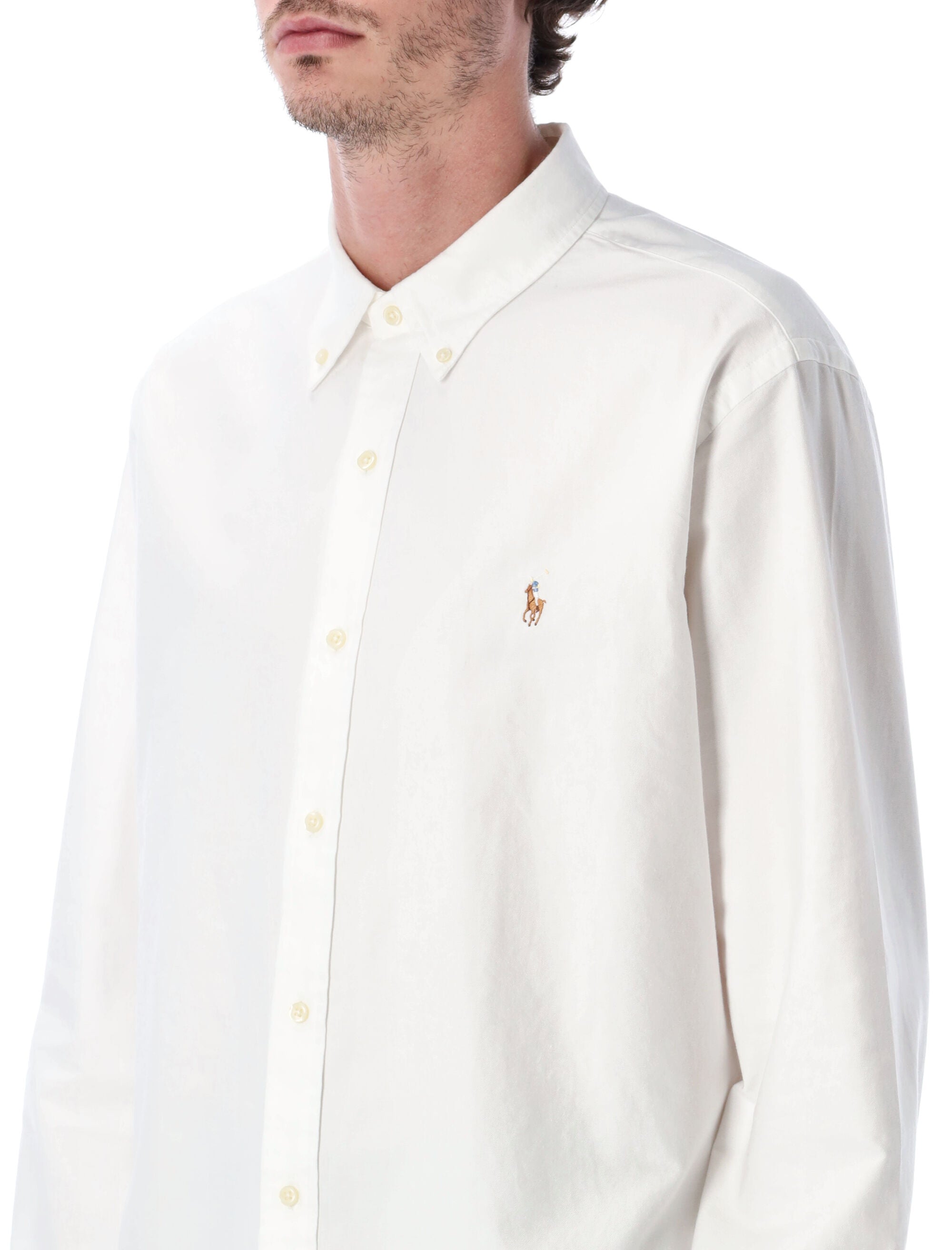 Polo Ralph Lauren slim-fit cotton oxford shirt White