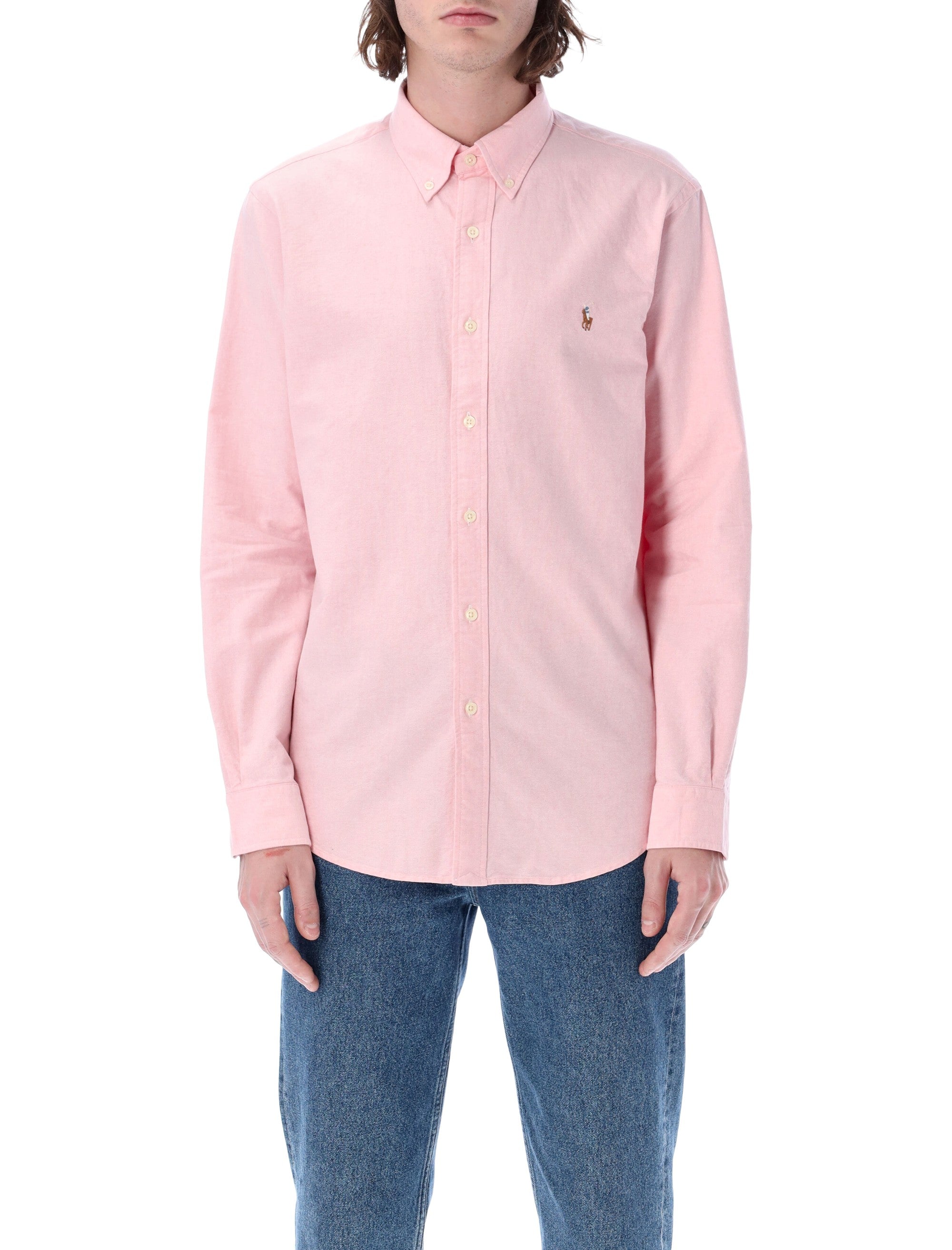 Polo Ralph Lauren Slim-Fit Cotton Oxford Shirt Pink
