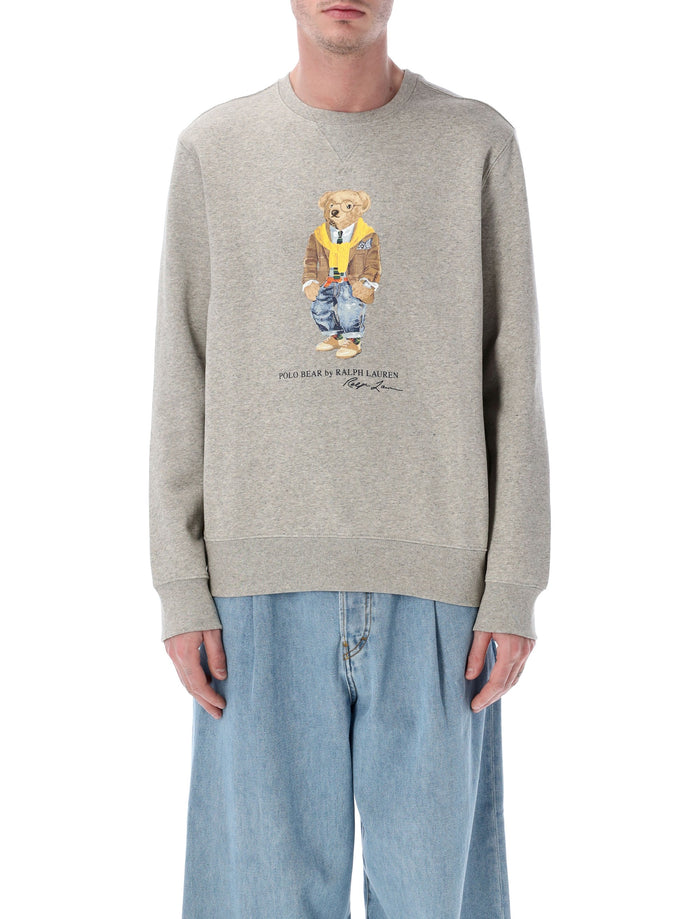 Polo Ralph Lauren Bear Sweatshirt Andover Grey Cotton