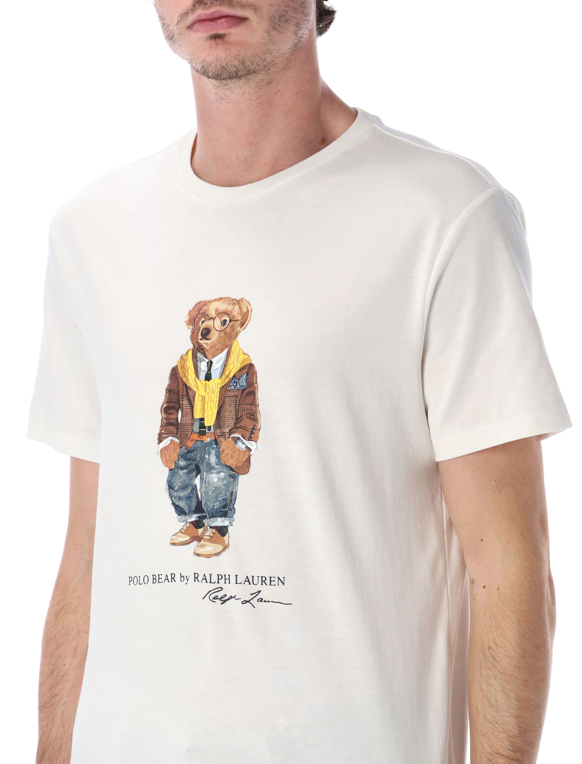 Polo Ralph Lauren custom slim fit Bear t-shirt Nevis Cotton
