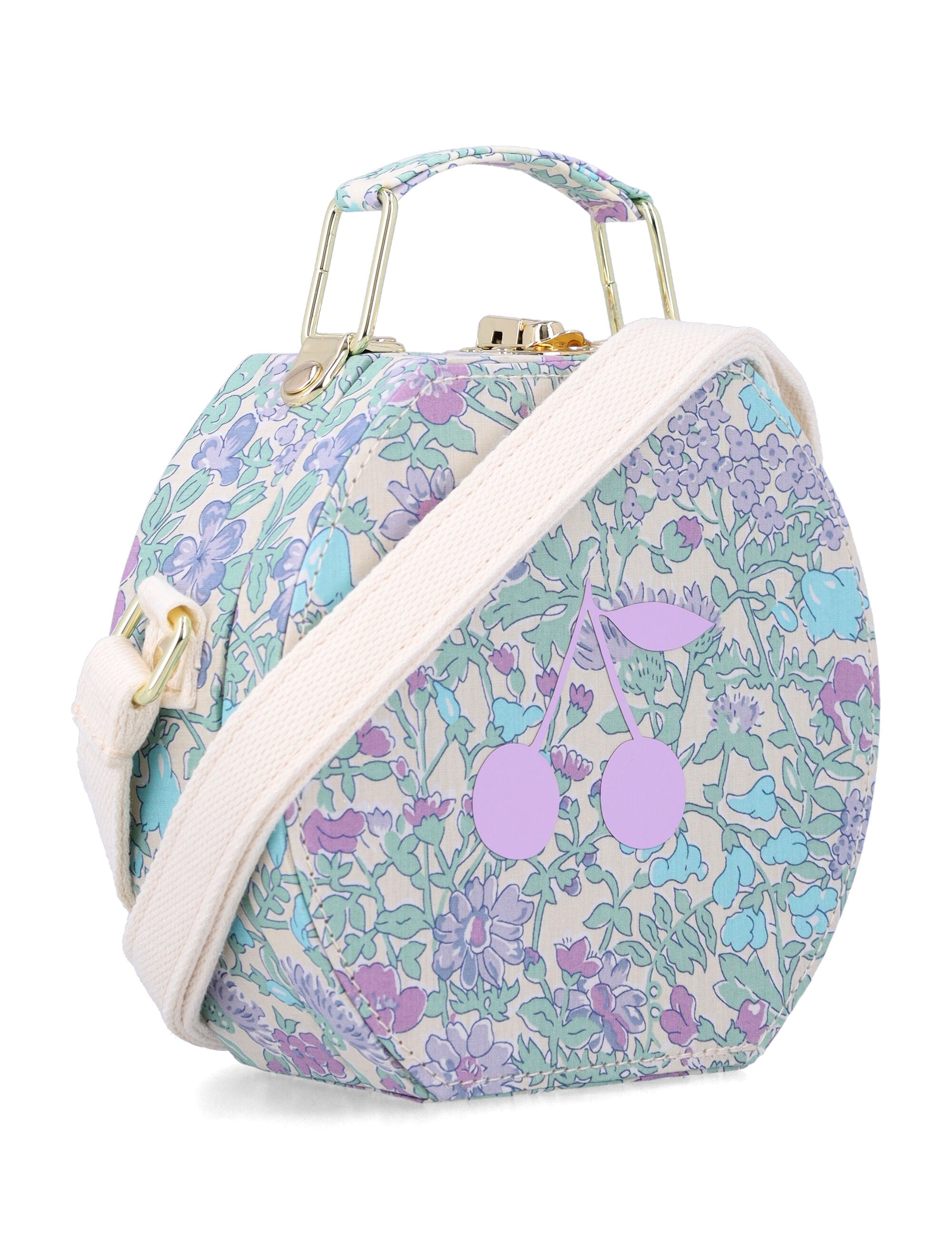 Bonpoint liberty cherry Jadore suitcase bag Parme Clair Cotton Shoulder