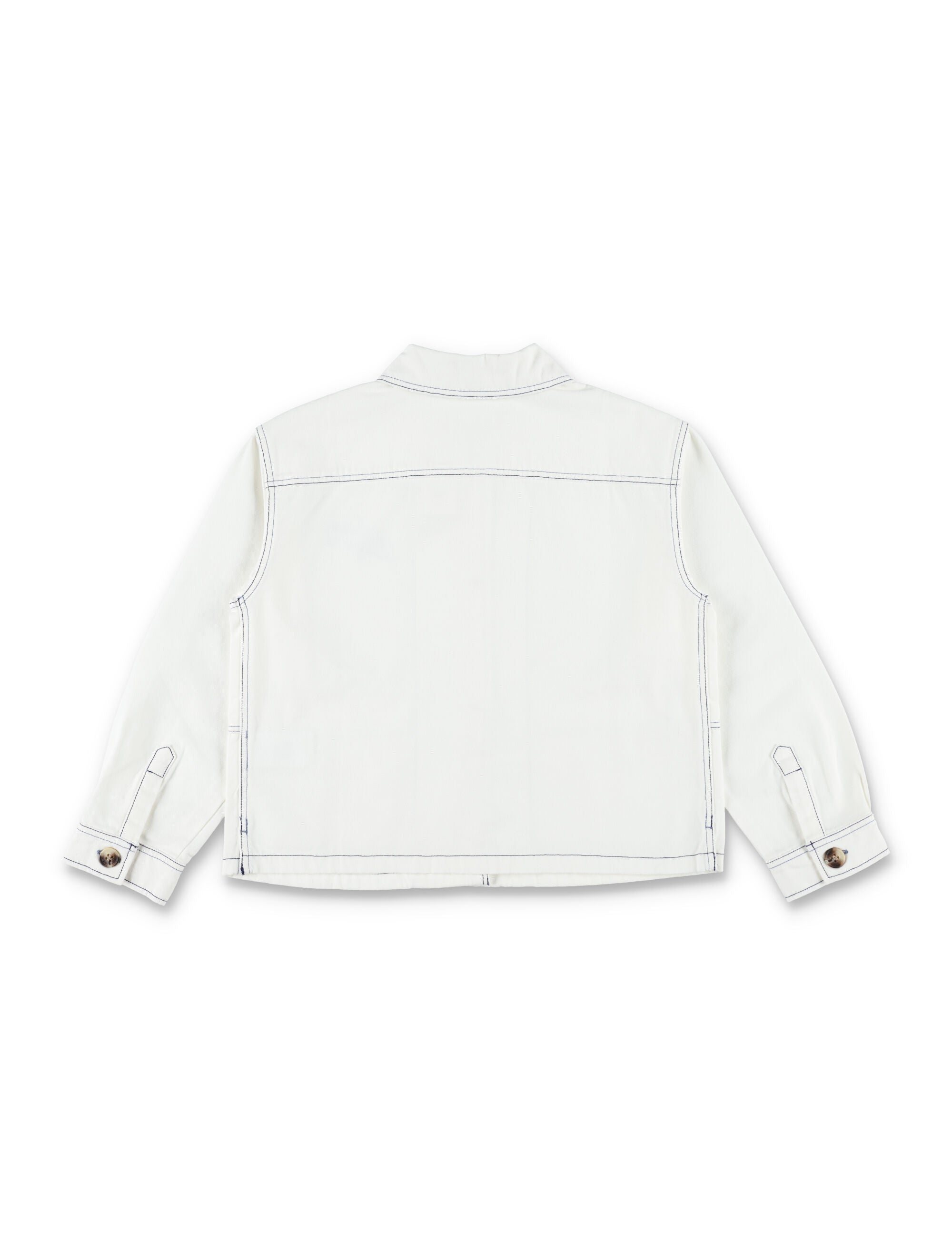Bonpoint Larity organic denim jacket Ecru Cotton