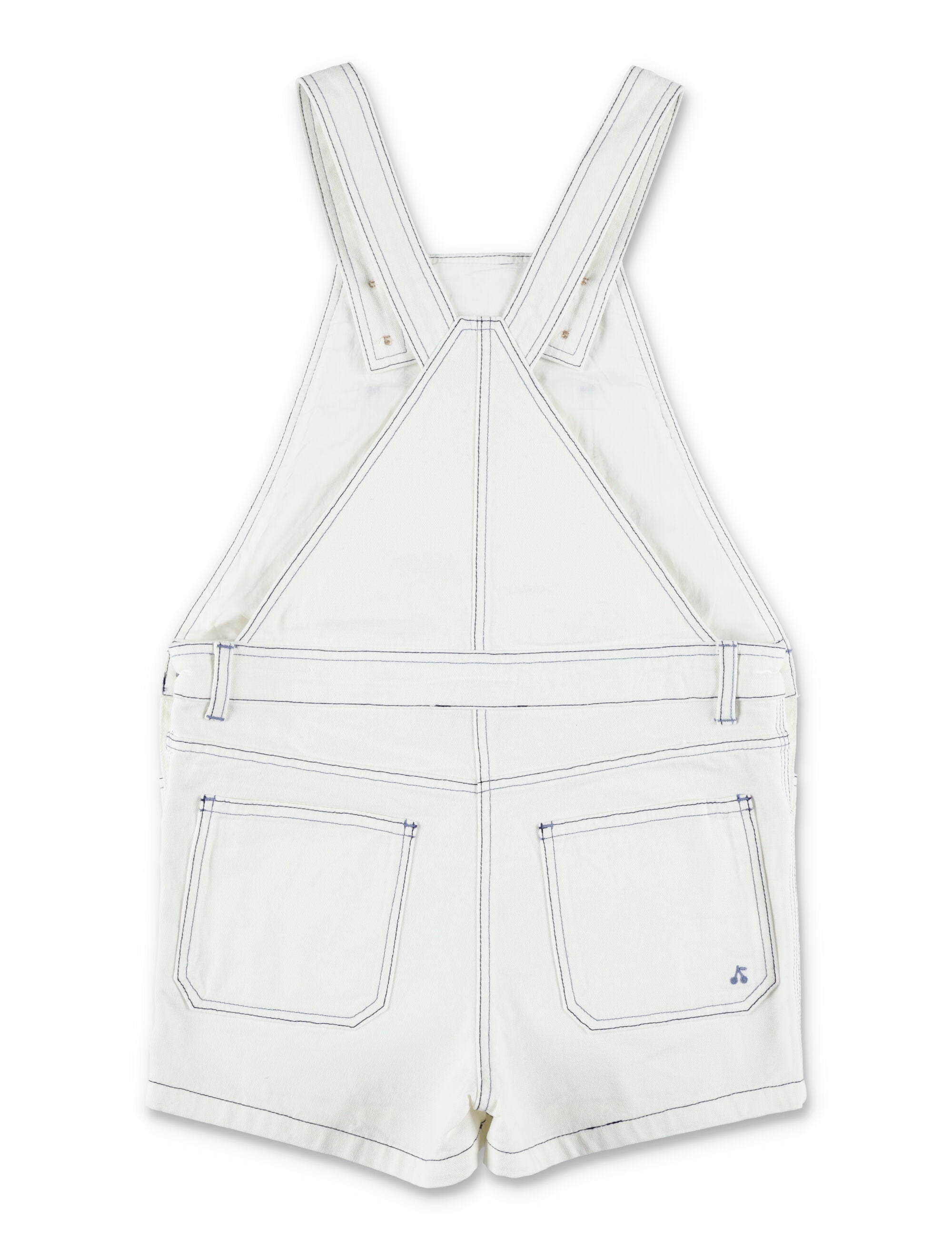 Bonpoint Laga organic cotton short overalls Ecru Jumpsuit