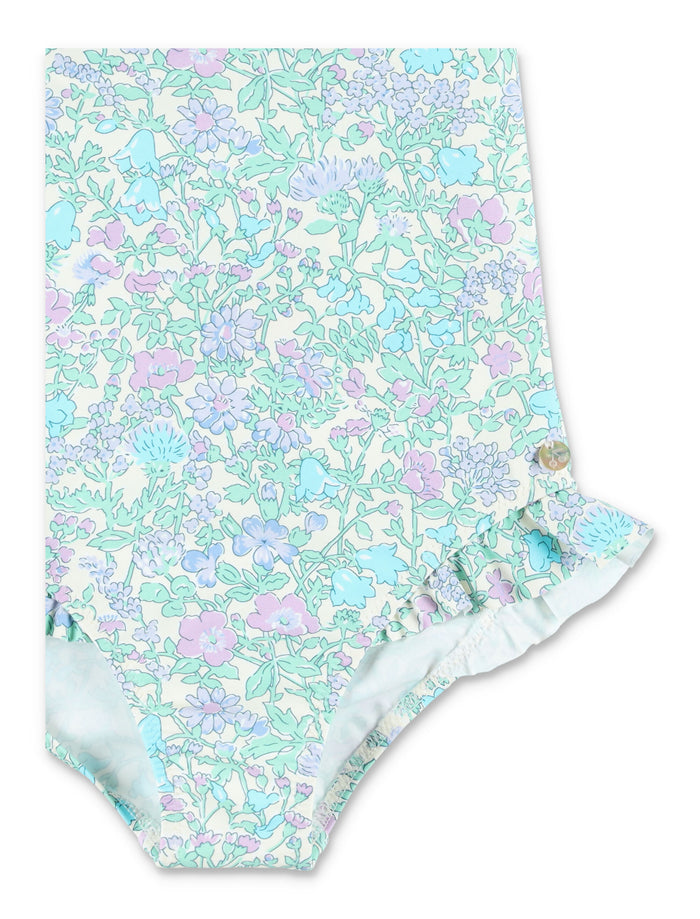 Bonpoint Lacy liberty one-piece swimsuit for girls Parme Clair Recyced Polyamide Swimwear