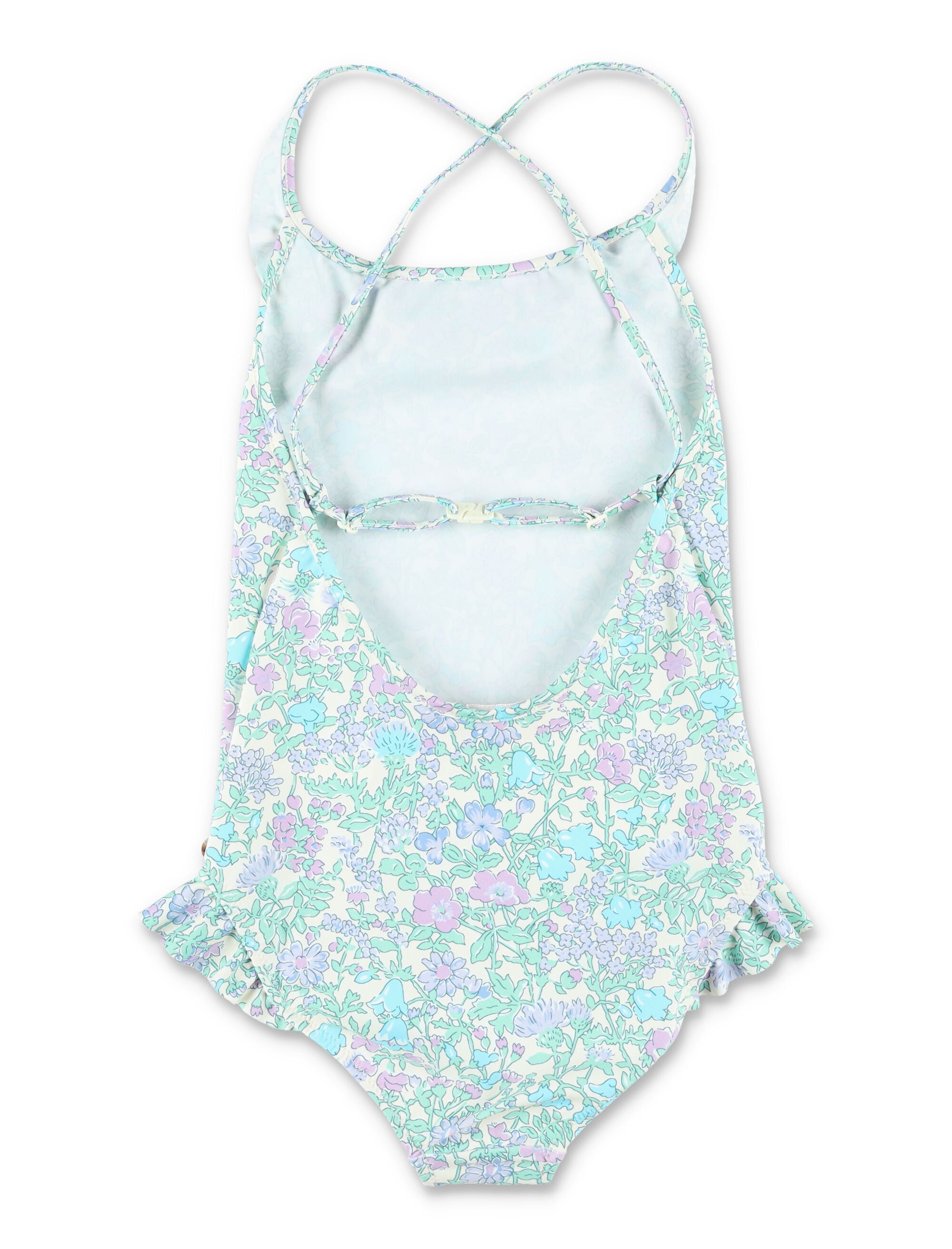 Bonpoint Lacy liberty one-piece swimsuit for girls Parme Clair Recyced Polyamide Swimwear