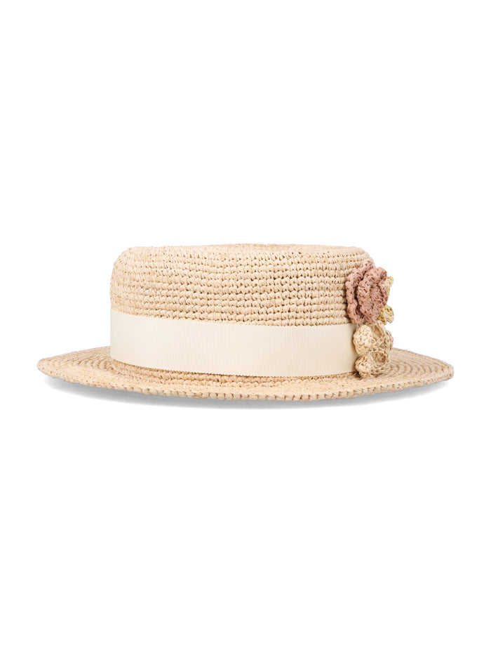 Bonpoint Kids Raffia Summer Hat Naturel Raphia
