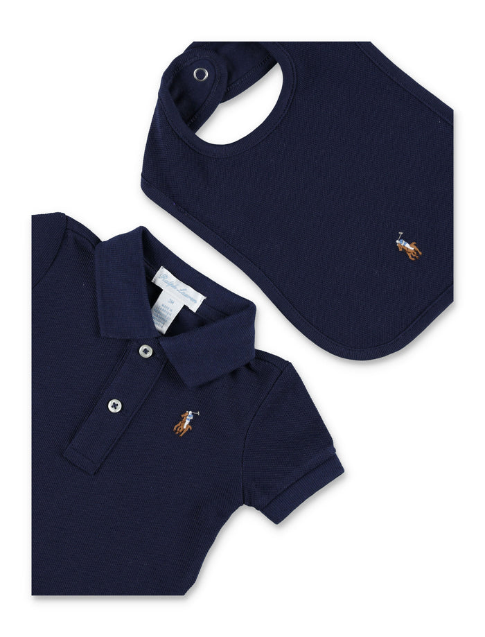 Polo Ralph Lauren baby boy cotton piqué gift set Refined Navy