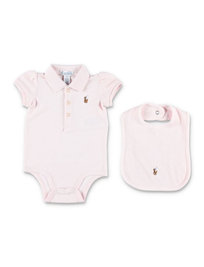 Polo Ralph Lauren baby girl cotton gift set Delicate Pink