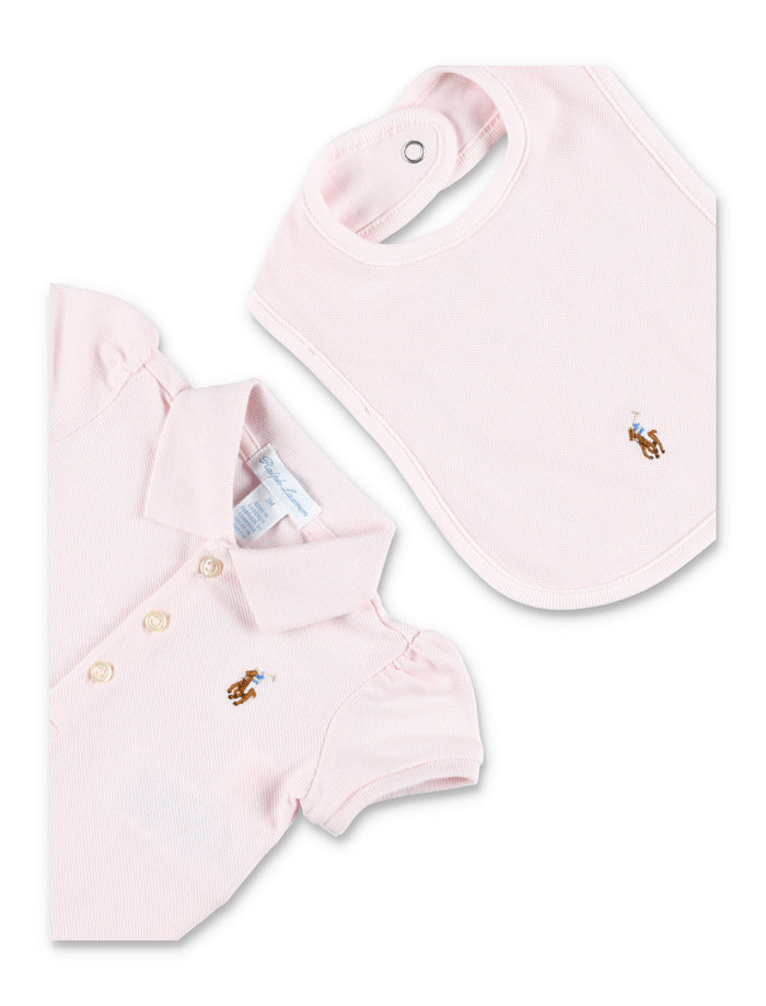 Polo Ralph Lauren baby girl cotton gift set Delicate Pink