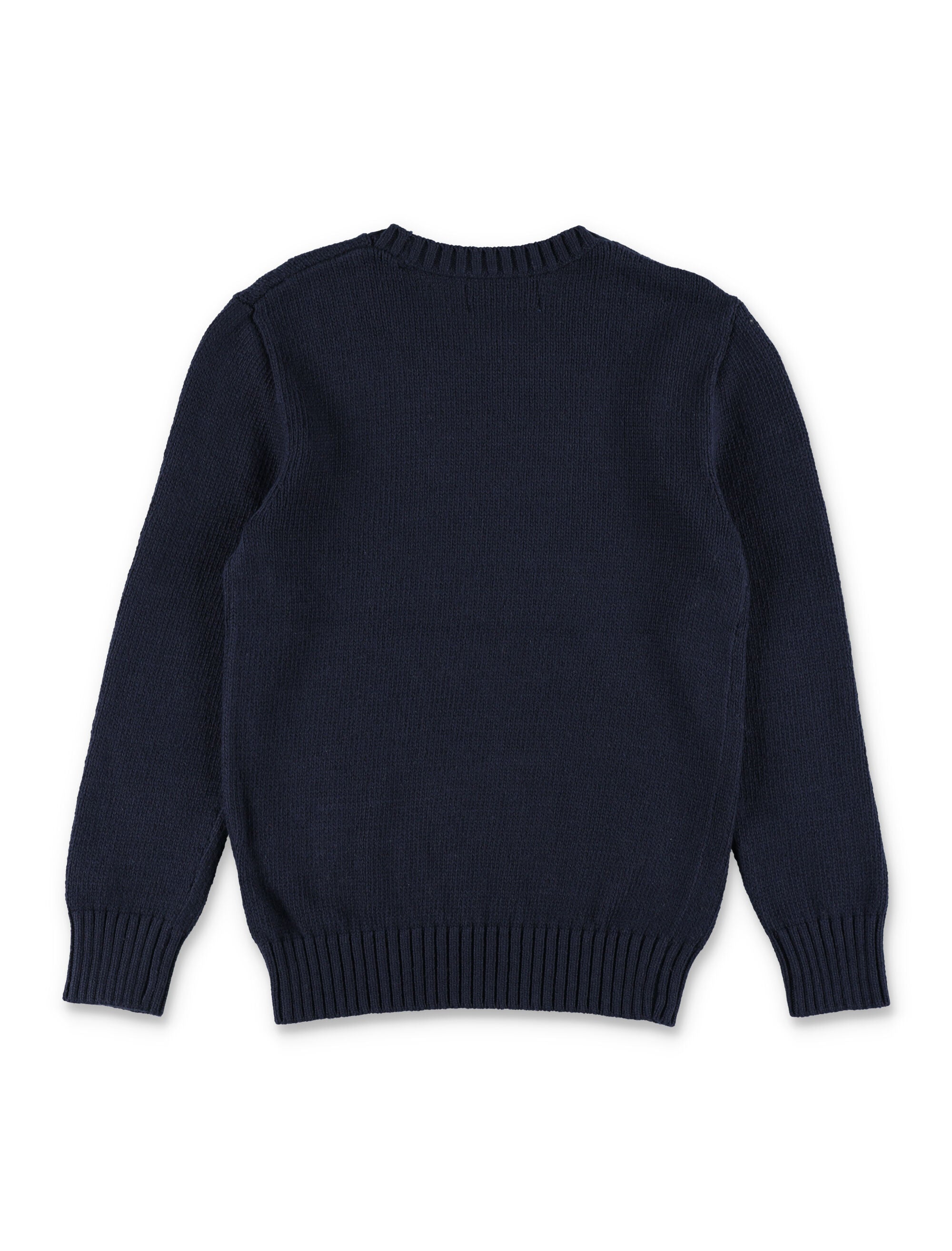 Polo Ralph Lauren Bear sweater for kids Navy Cotton
