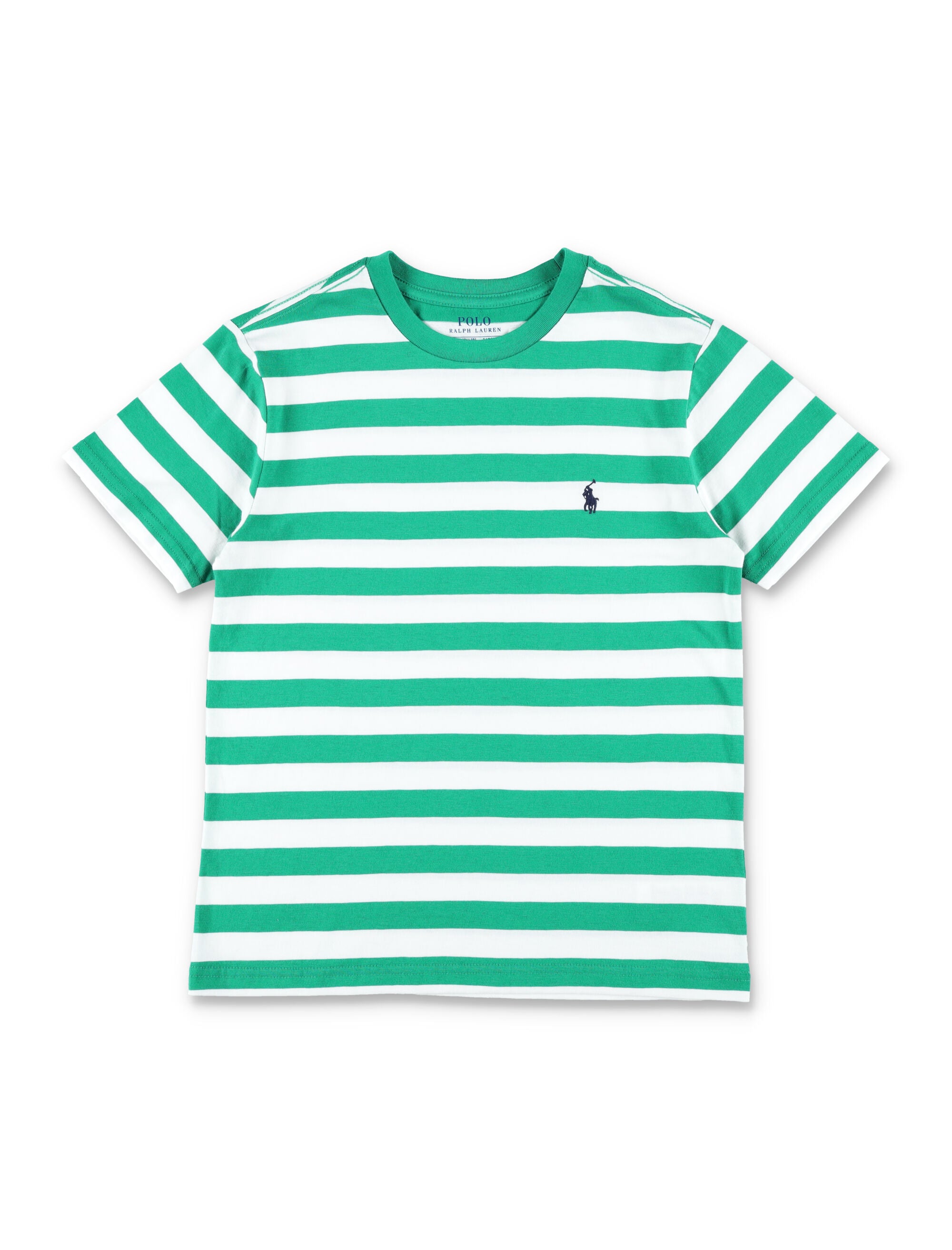 Polo Ralph Lauren boy striped cotton t-shirt Green/white